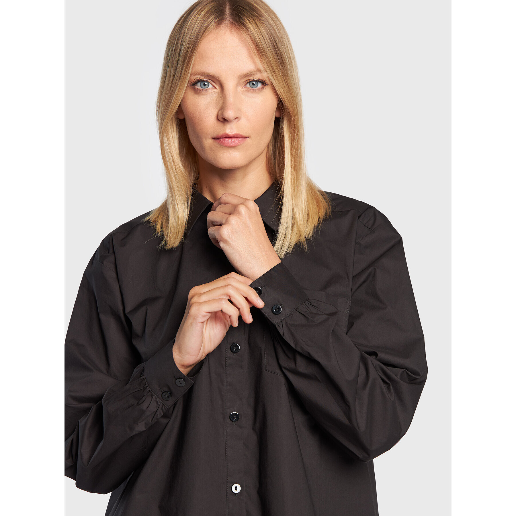 Karen by Simonsen Cămașă Ninja 10103296 Negru Relaxed Fit - Pled.ro