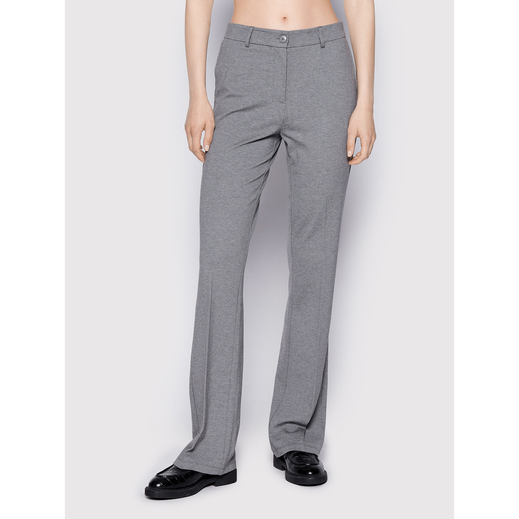 Karen by Simonsen Pantaloni din material Caro 10102013 Gri Regular Fit - Pled.ro