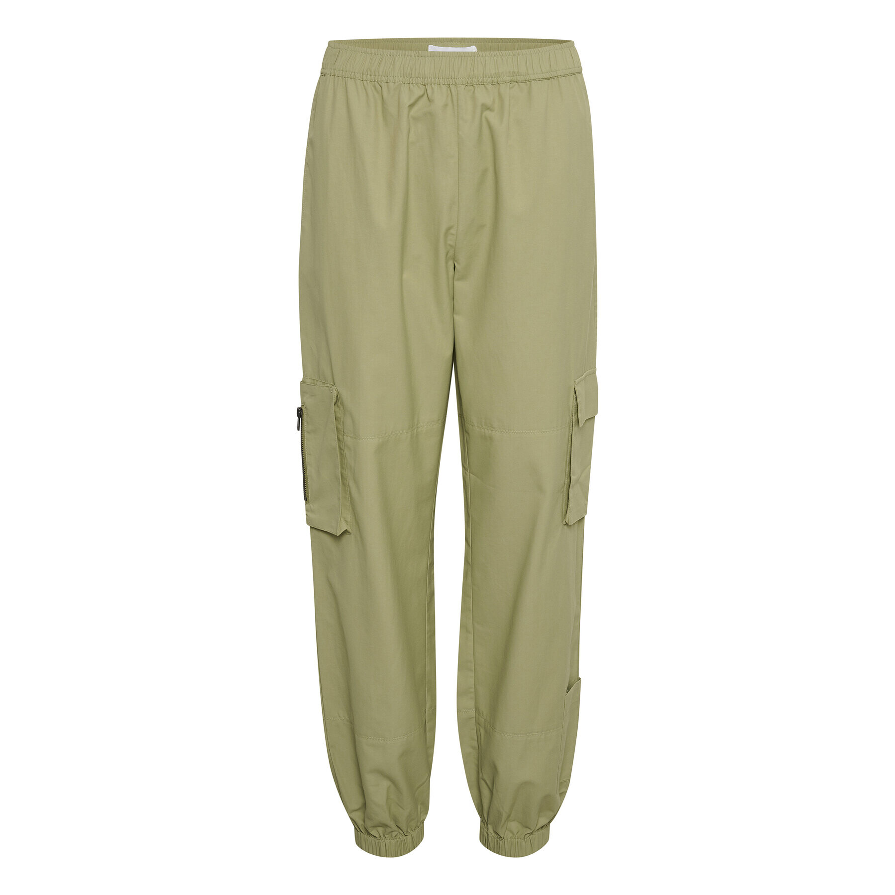 Karen by Simonsen Pantaloni din material Henley 10104316 Verde Baggy Fit - Pled.ro