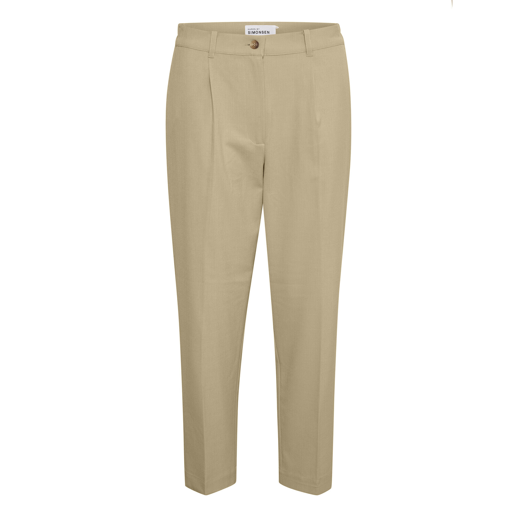 Karen by Simonsen Pantaloni din material Hirstal 10104332 Bej Classic Fit - Pled.ro