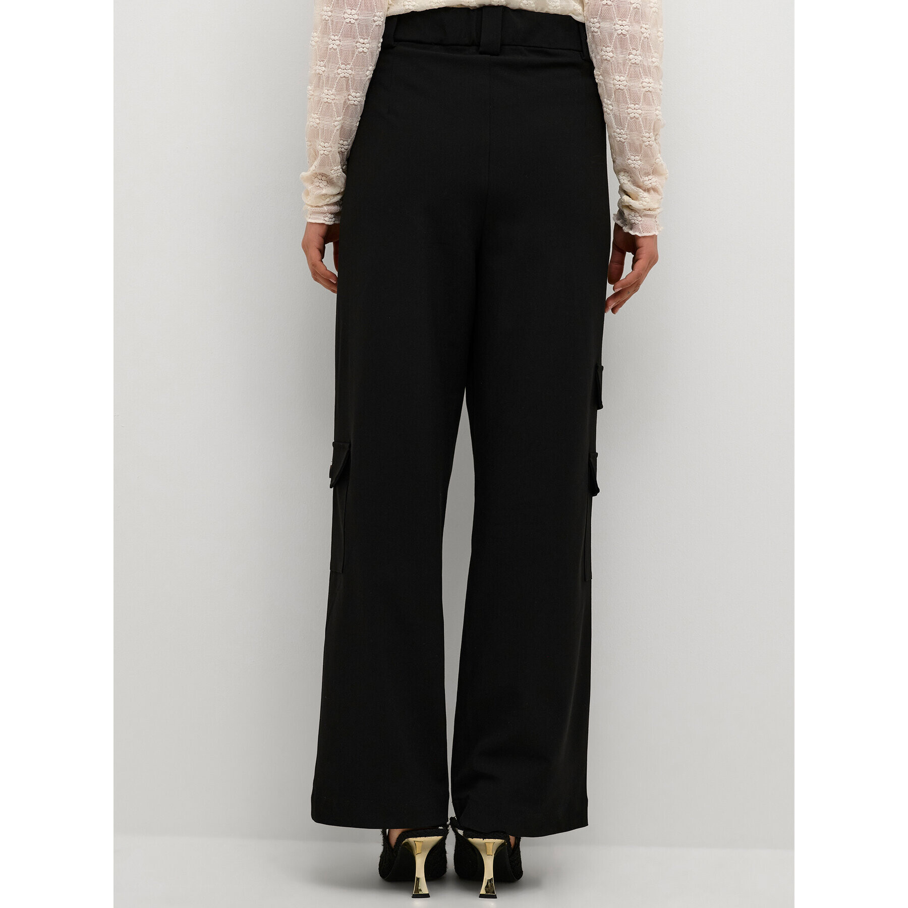 Karen by Simonsen Pantaloni din material Kristelkb 10104547 Negru Classic Fit - Pled.ro