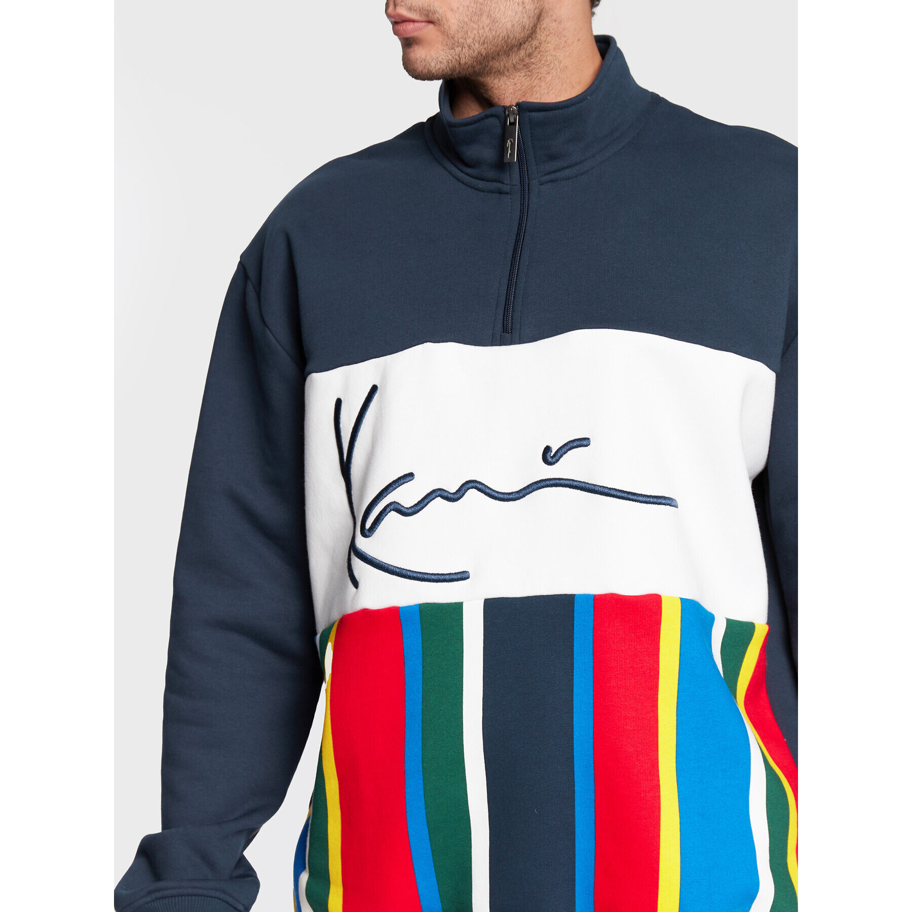 Karl Kani Bluză Signature Block Stripe 6027341 Colorat Relaxed Fit - Pled.ro