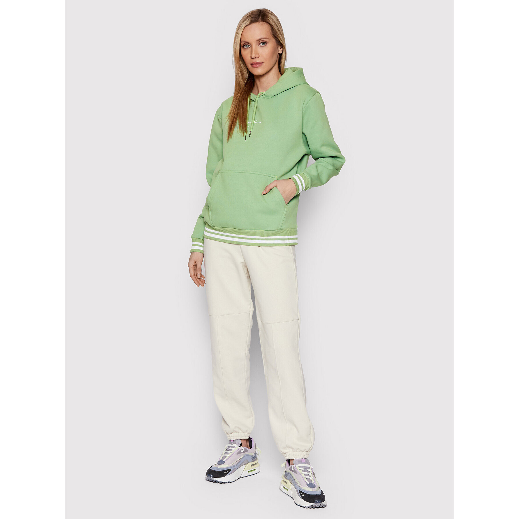 Karl Kani Bluză Signature College 6121038 Verde Regular Fit - Pled.ro