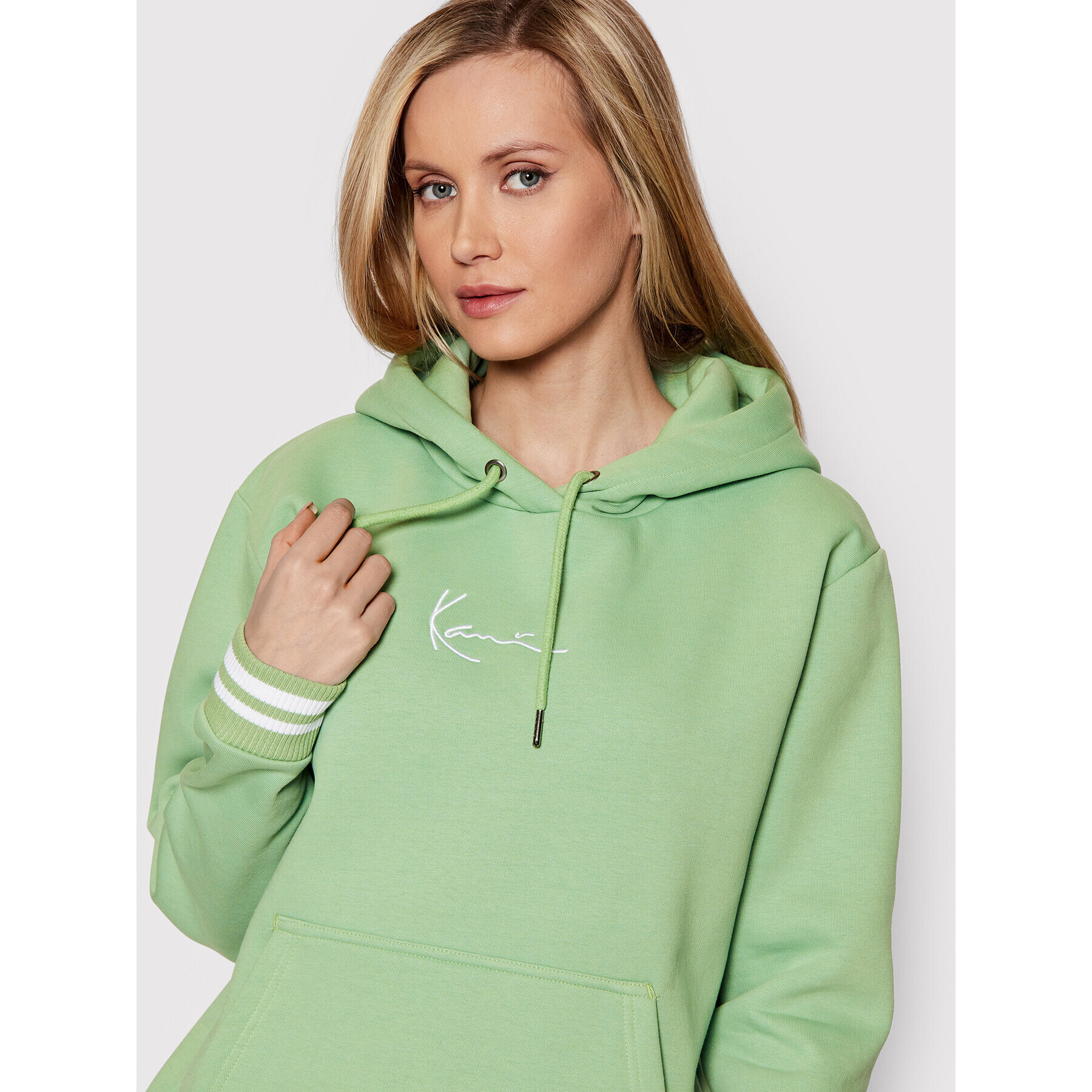 Karl Kani Bluză Signature College 6121038 Verde Regular Fit - Pled.ro