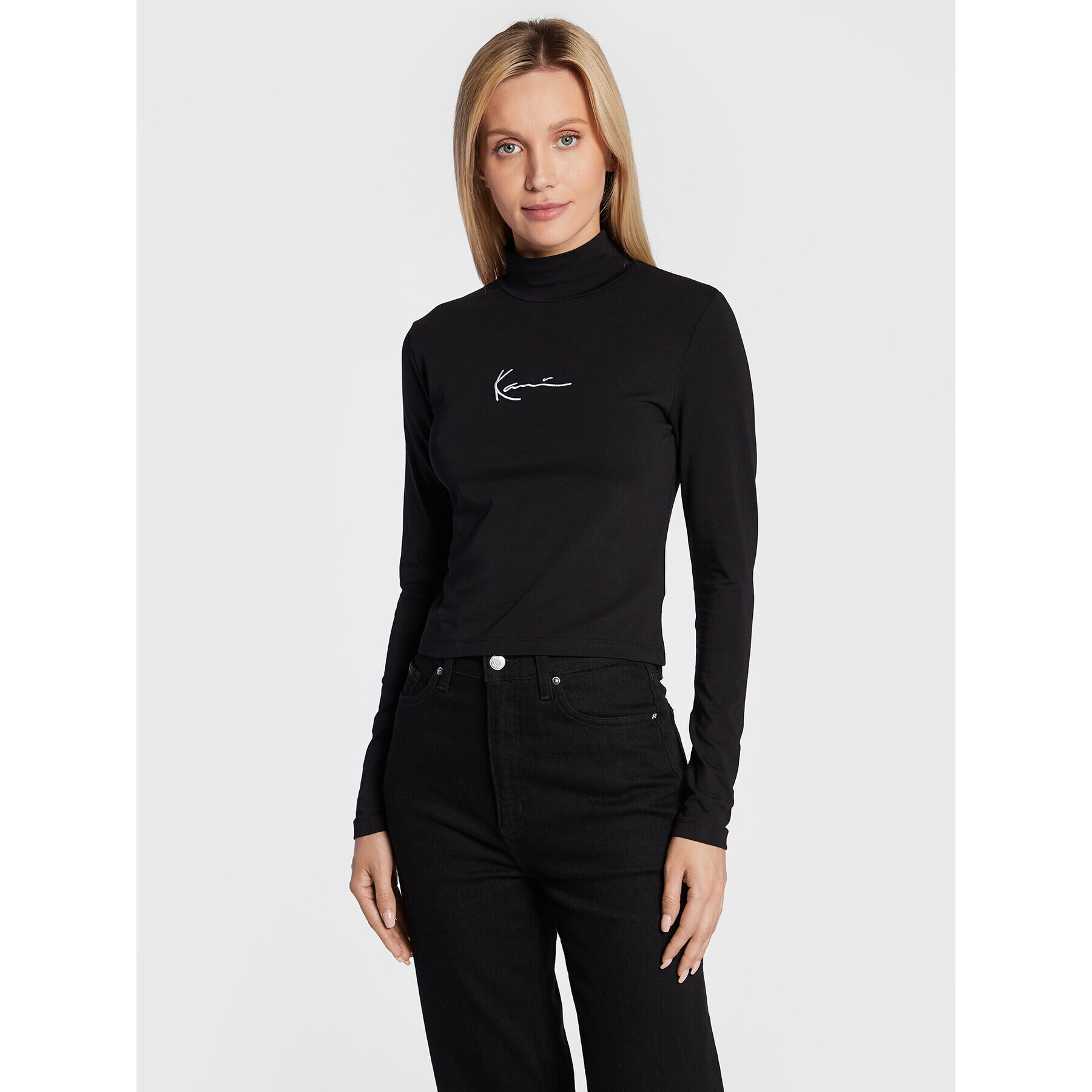 Karl Kani Bluză Small Signature 6124589 Negru Regular Fit - Pled.ro