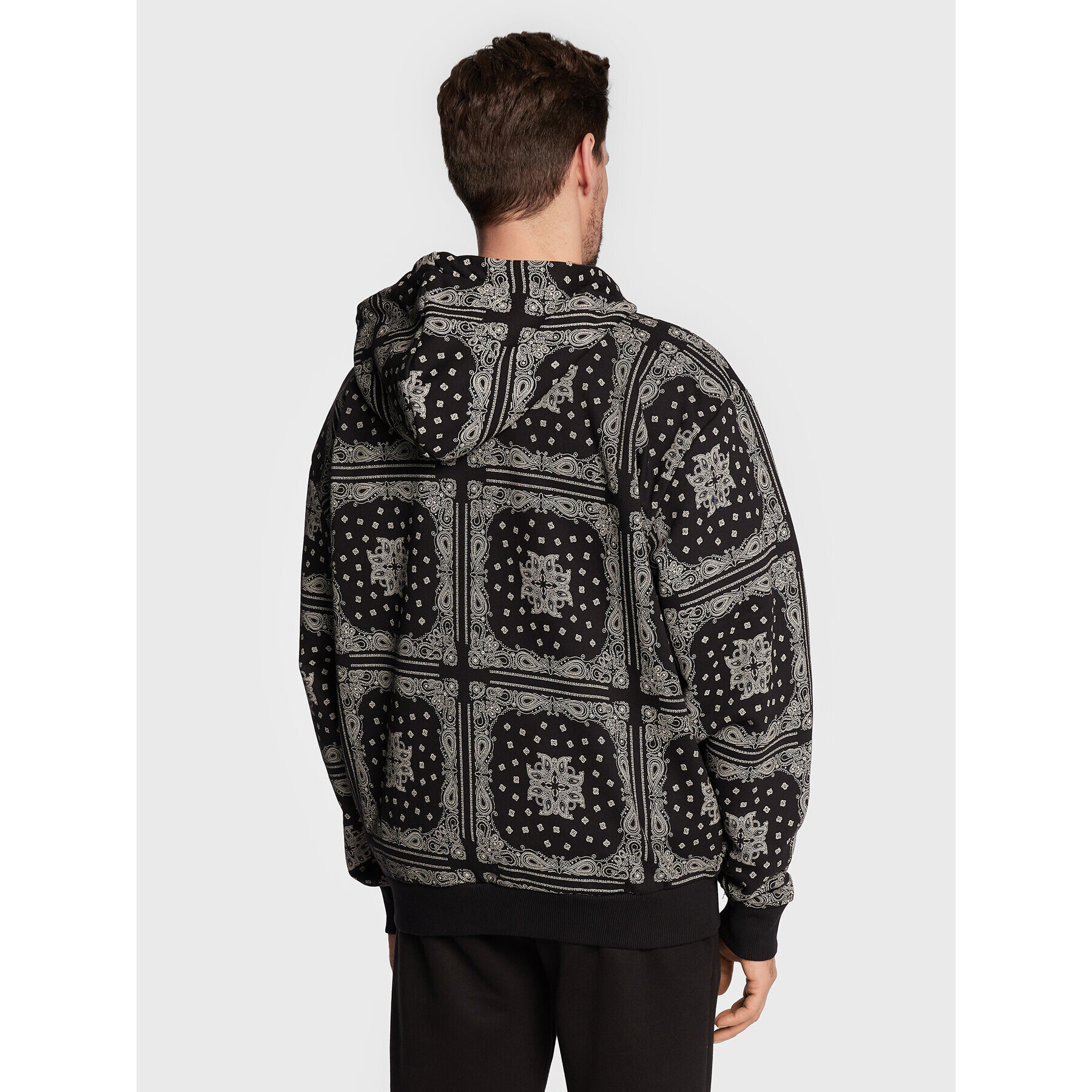 Karl Kani Bluză Chest Signature Paisley 6028221 Negru Relaxed Fit - Pled.ro