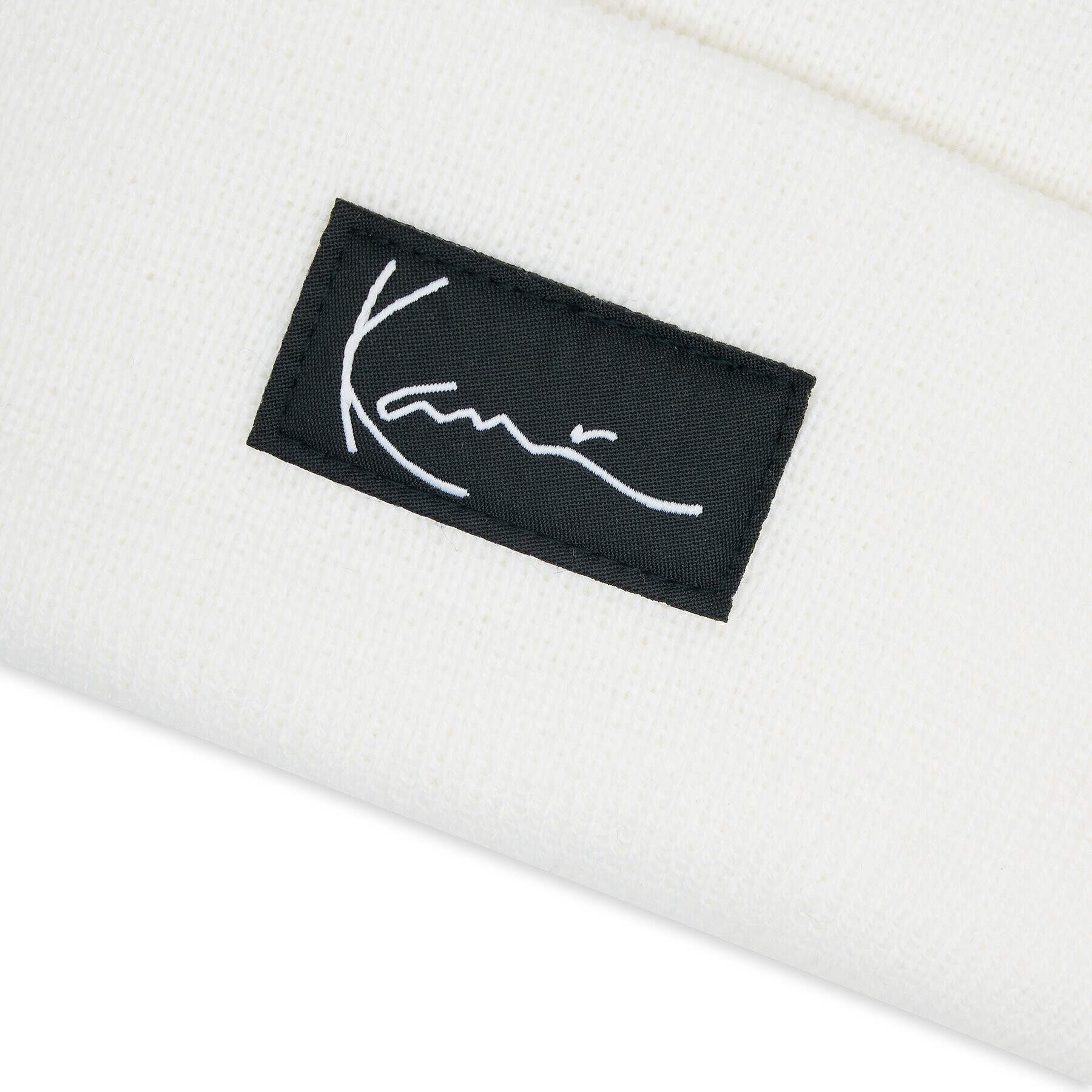 Karl Kani Căciulă KK Signature Beanie KA-HW044-002-01 Alb - Pled.ro