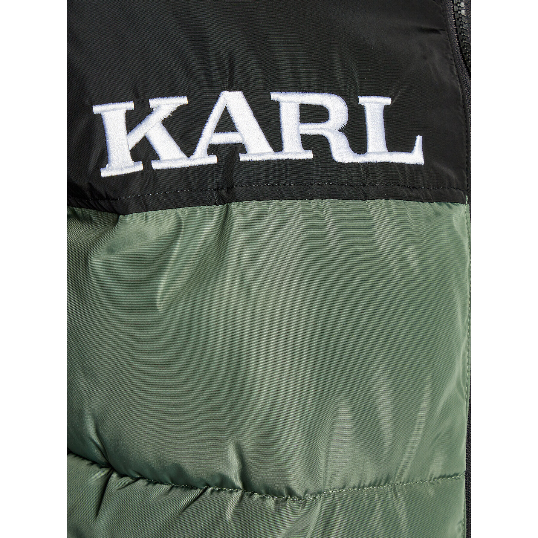 Karl Kani Geacă din puf 6076005 Verde Relaxed Fit - Pled.ro