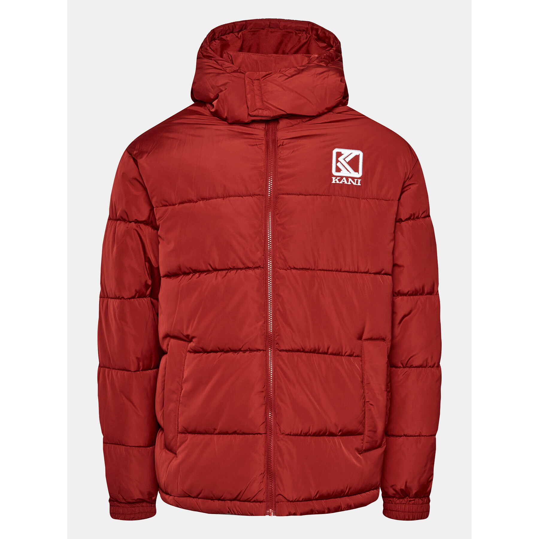 Karl Kani Geacă din puf Og Hooded 6076047 Roșu Regular Fit - Pled.ro