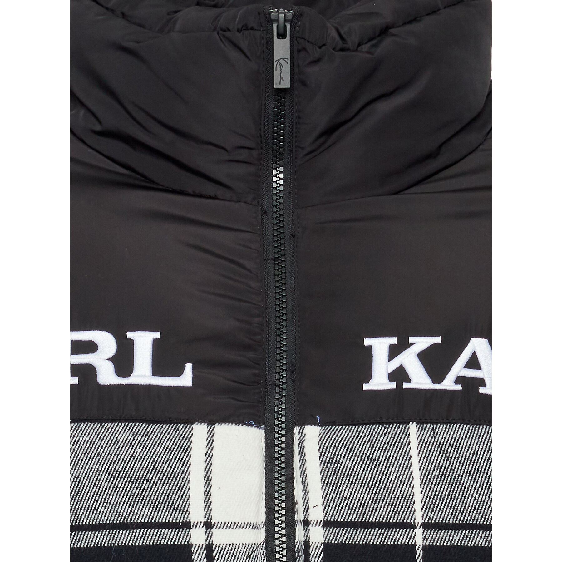 Karl Kani Geacă din puf Retro 6076828 Negru Regular Fit - Pled.ro