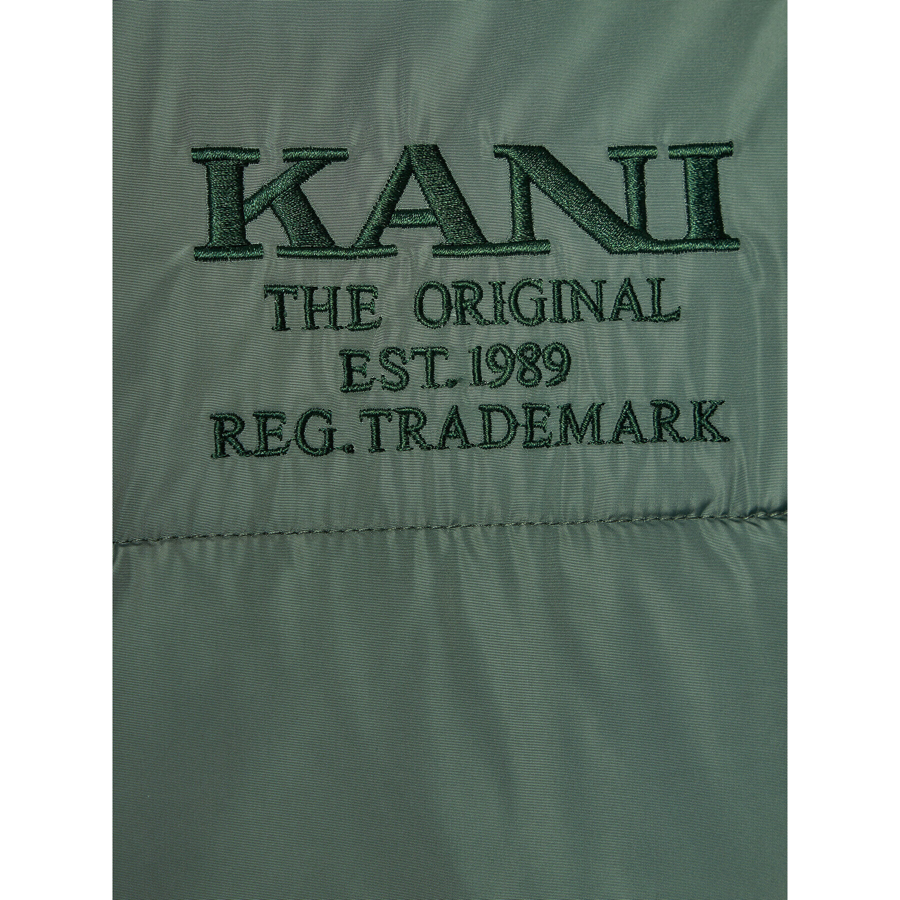 Karl Kani Geacă din puf Retro Hooded 6076044 Verde Regular Fit - Pled.ro