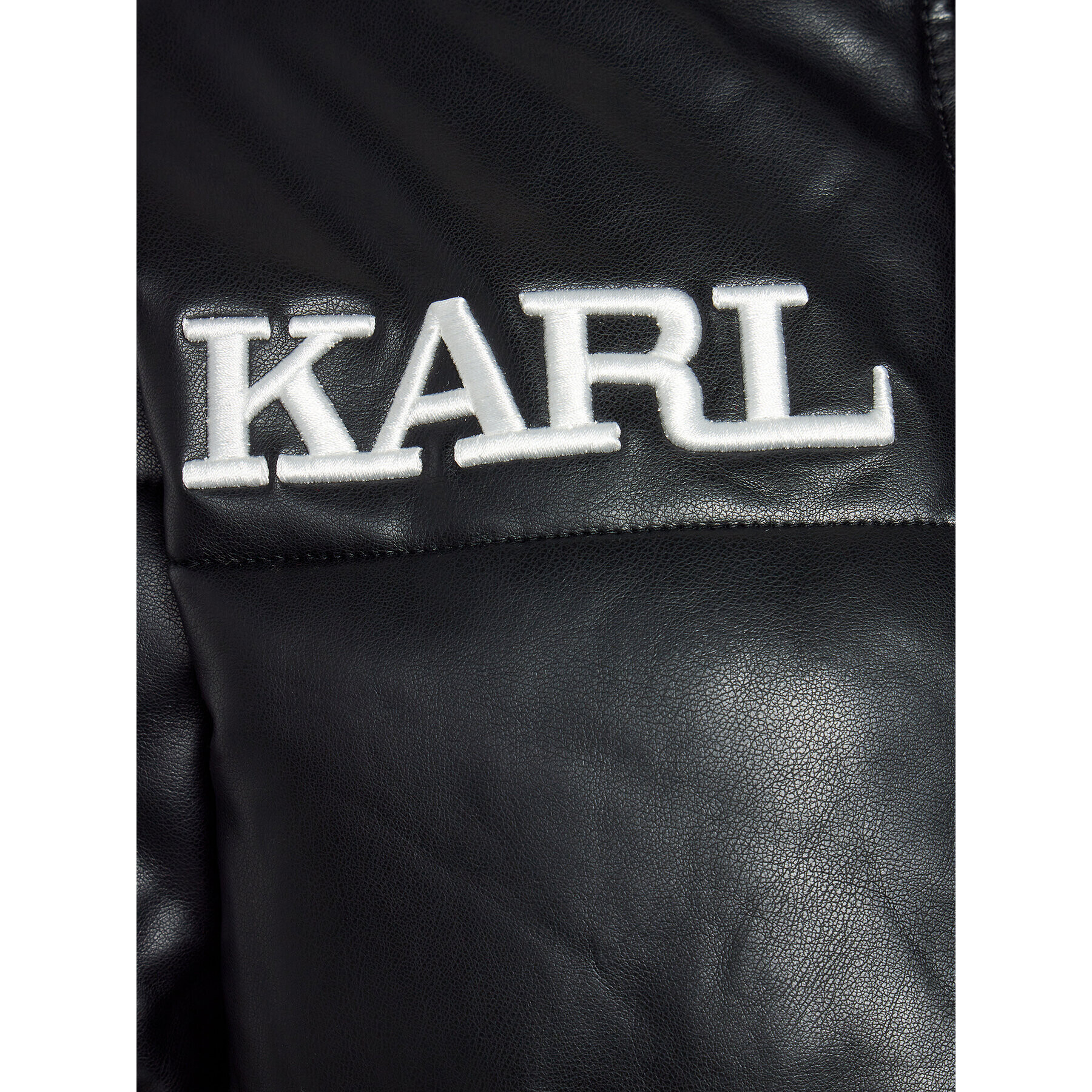 Karl Kani Geacă din puf Retro Pu 6176636 Negru Regular Fit - Pled.ro