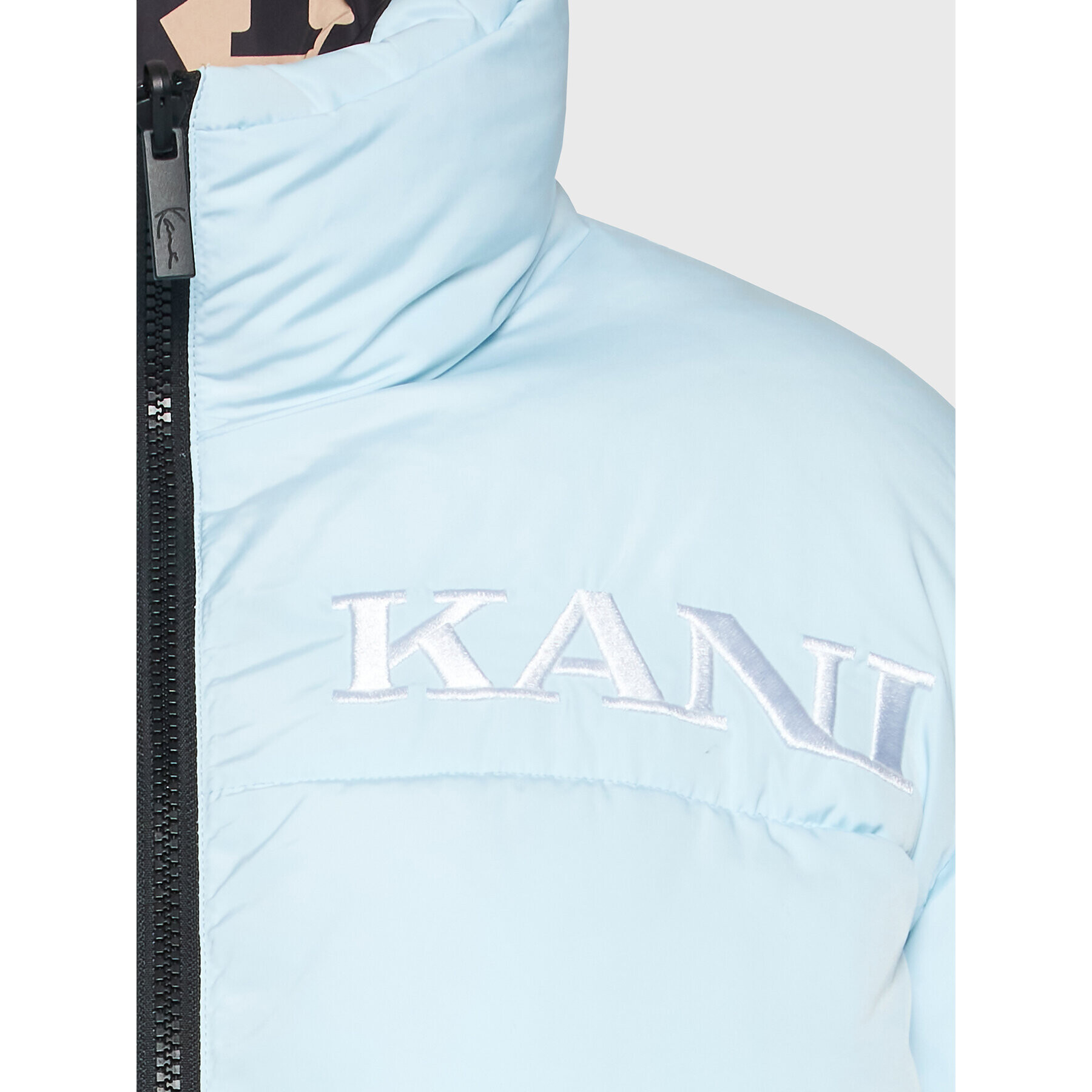 Karl Kani Geacă din puf Retro Reversible 6176508 Maro Regular Fit - Pled.ro