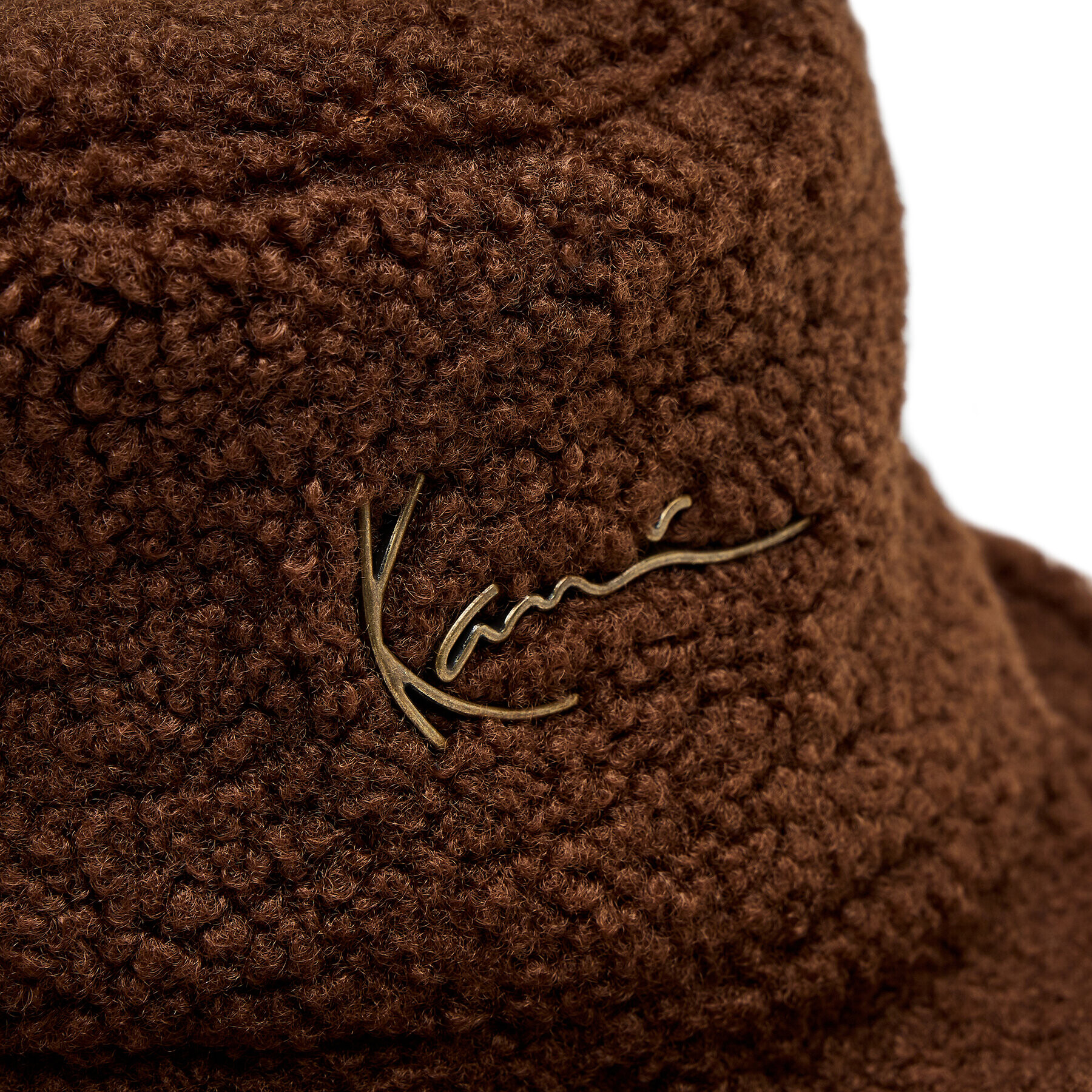 Karl Kani Pălărie KK Signature Teddy Bucket Hat KA-233-036-1 Maro - Pled.ro