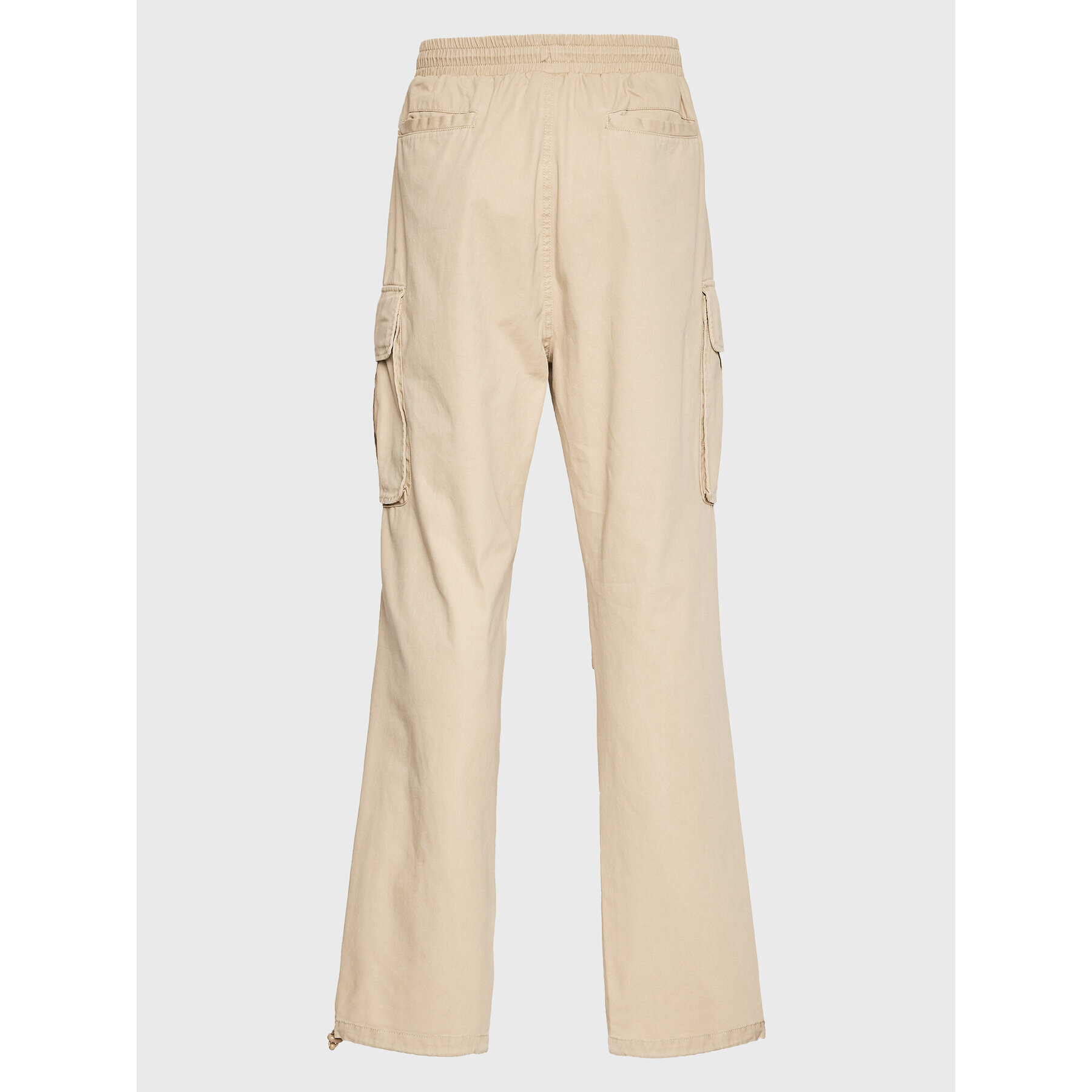 Karl Kani Pantaloni din material Rubber Signature 6002506 Bej Relaxed Fit - Pled.ro