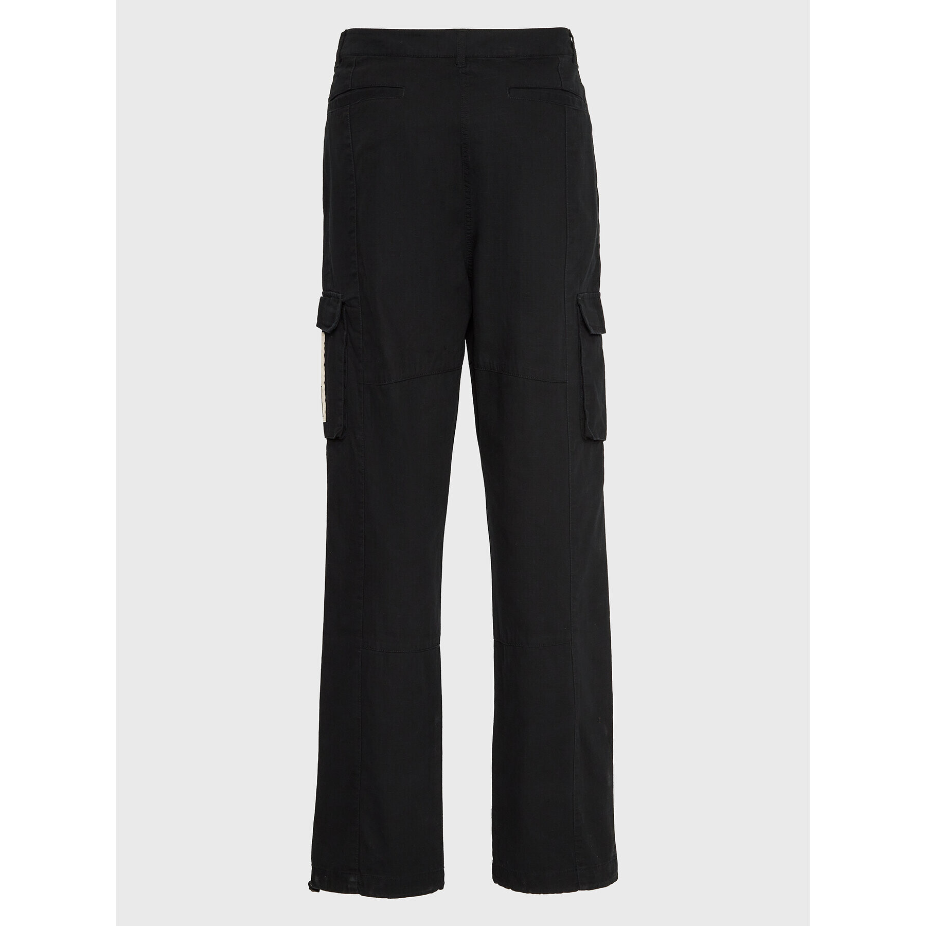 Karl Kani Pantaloni din material Rubber Signature 6002507 Negru Relaxed Fit - Pled.ro