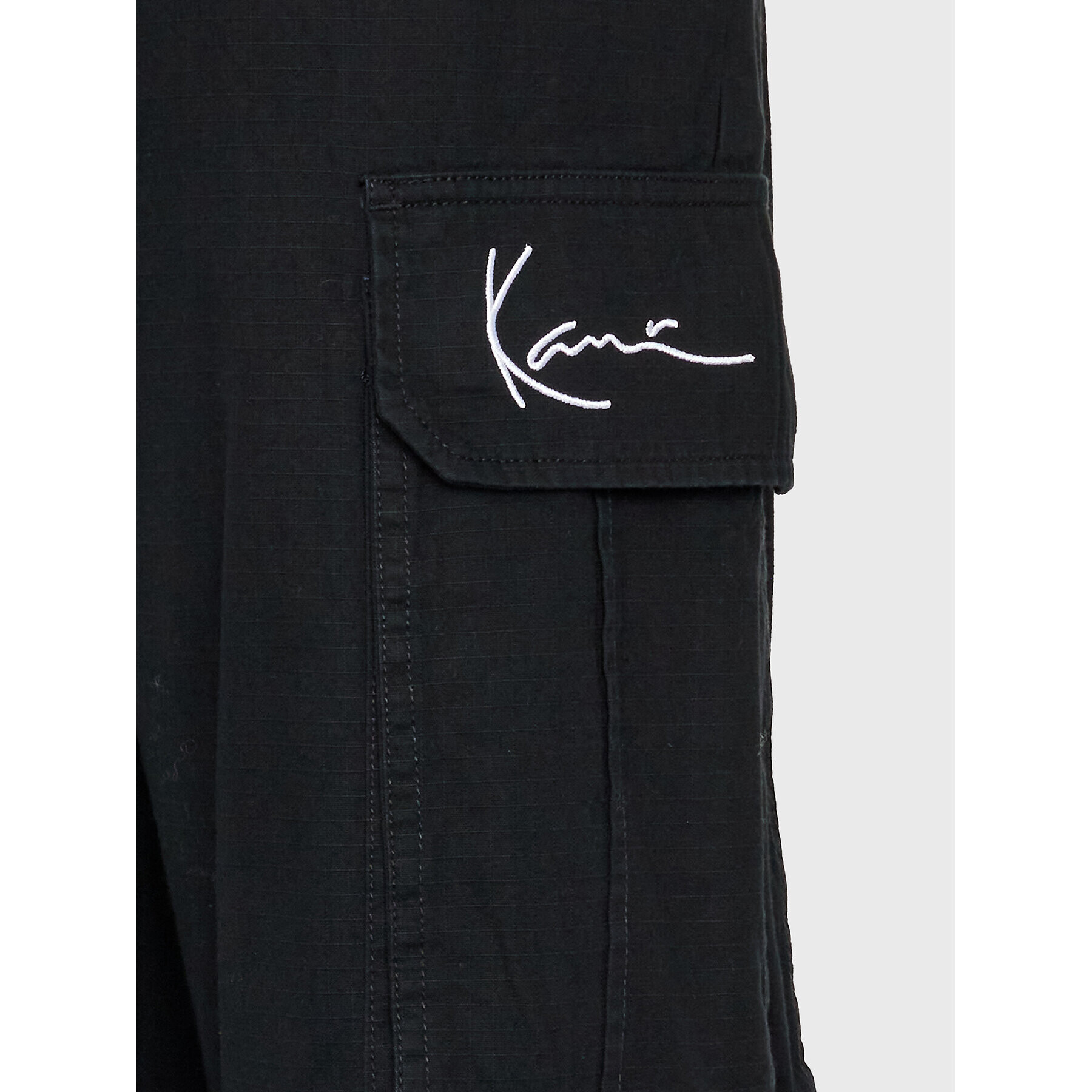 Karl Kani Pantaloni din material Signature 6002430 Negru Regular Fit - Pled.ro