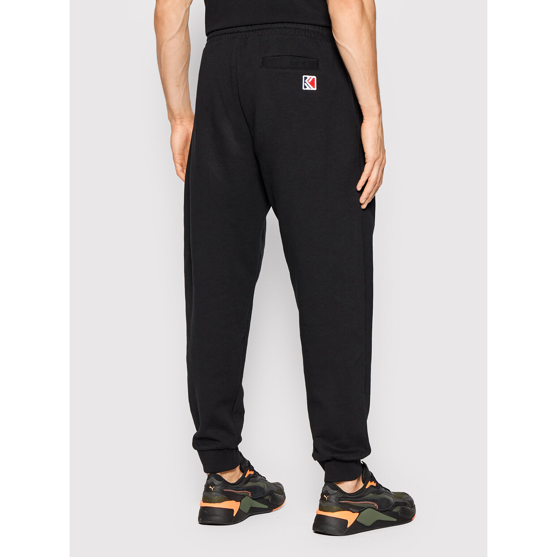 Karl Kani Pantaloni trening Signature Essential 6004039 Negru Relaxed Fit - Pled.ro