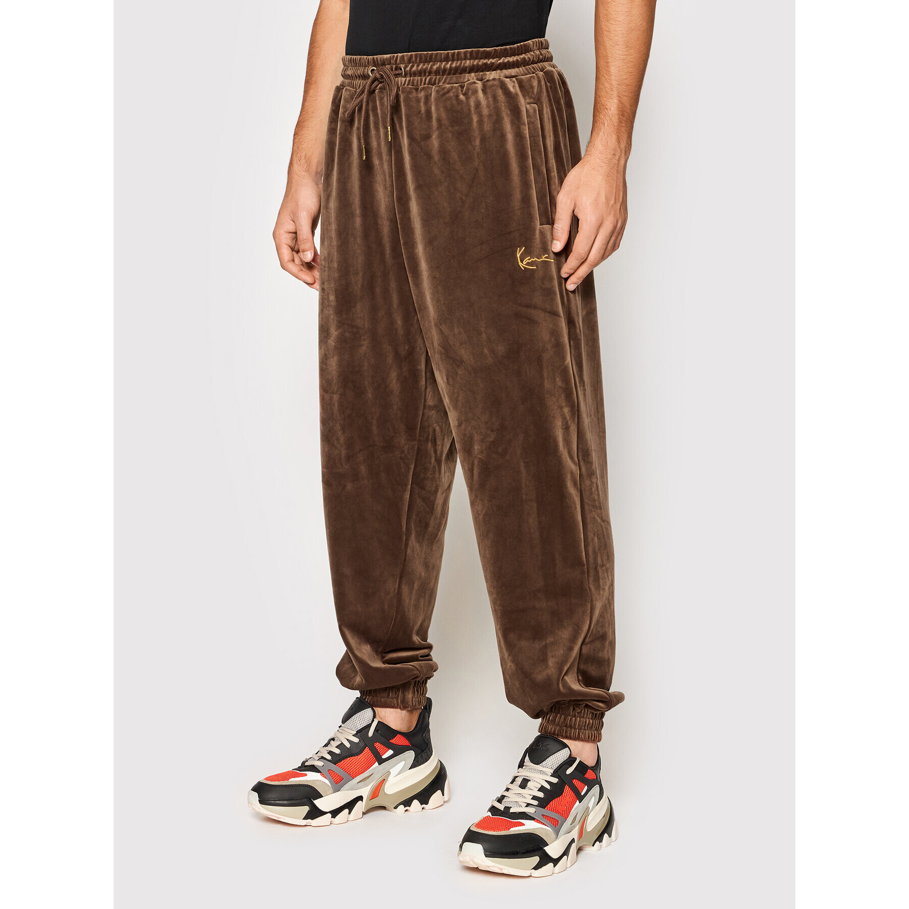 Karl Kani Pantaloni trening Small Signature Velvet 6006730 Maro Regular Fit - Pled.ro