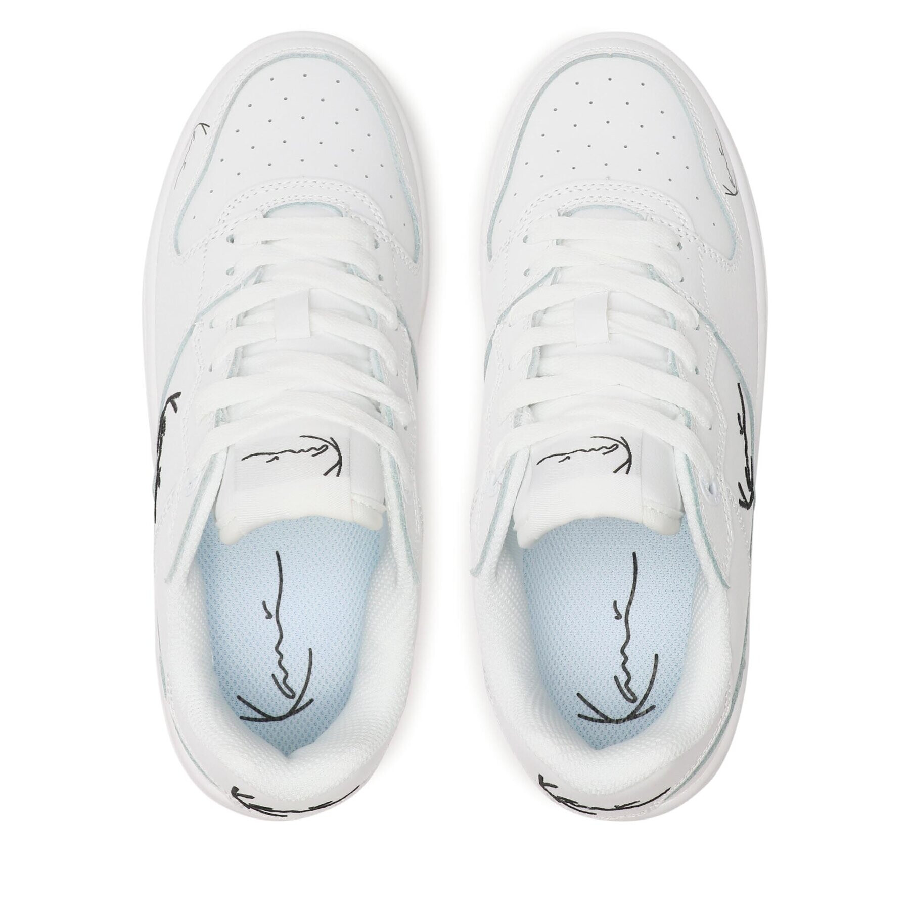 Karl Kani Sneakers KK 89 UP 23 KKFWW000281 Alb - Pled.ro