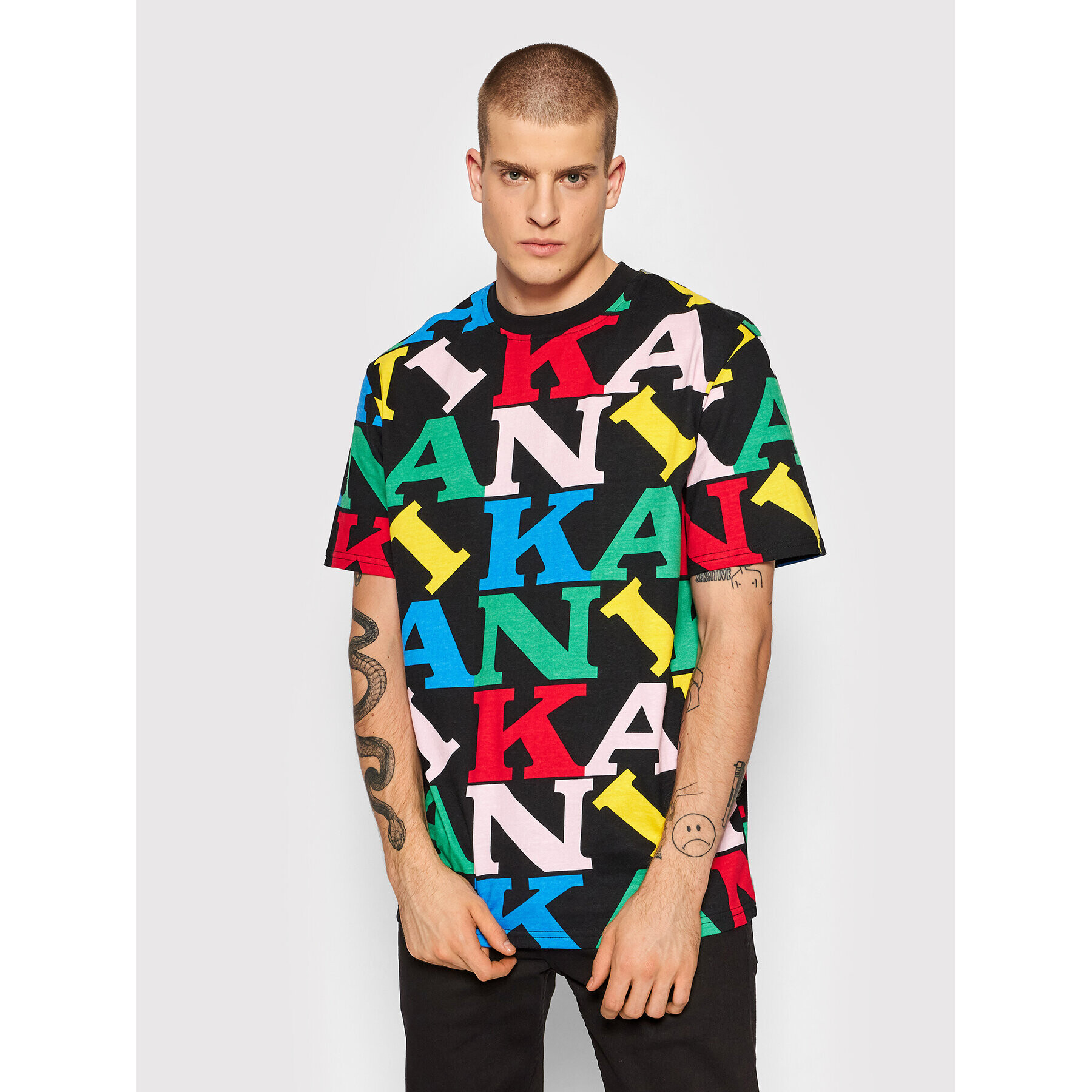 Karl Kani Tricou Retro Logo 6030935 Negru Regular Fit - Pled.ro