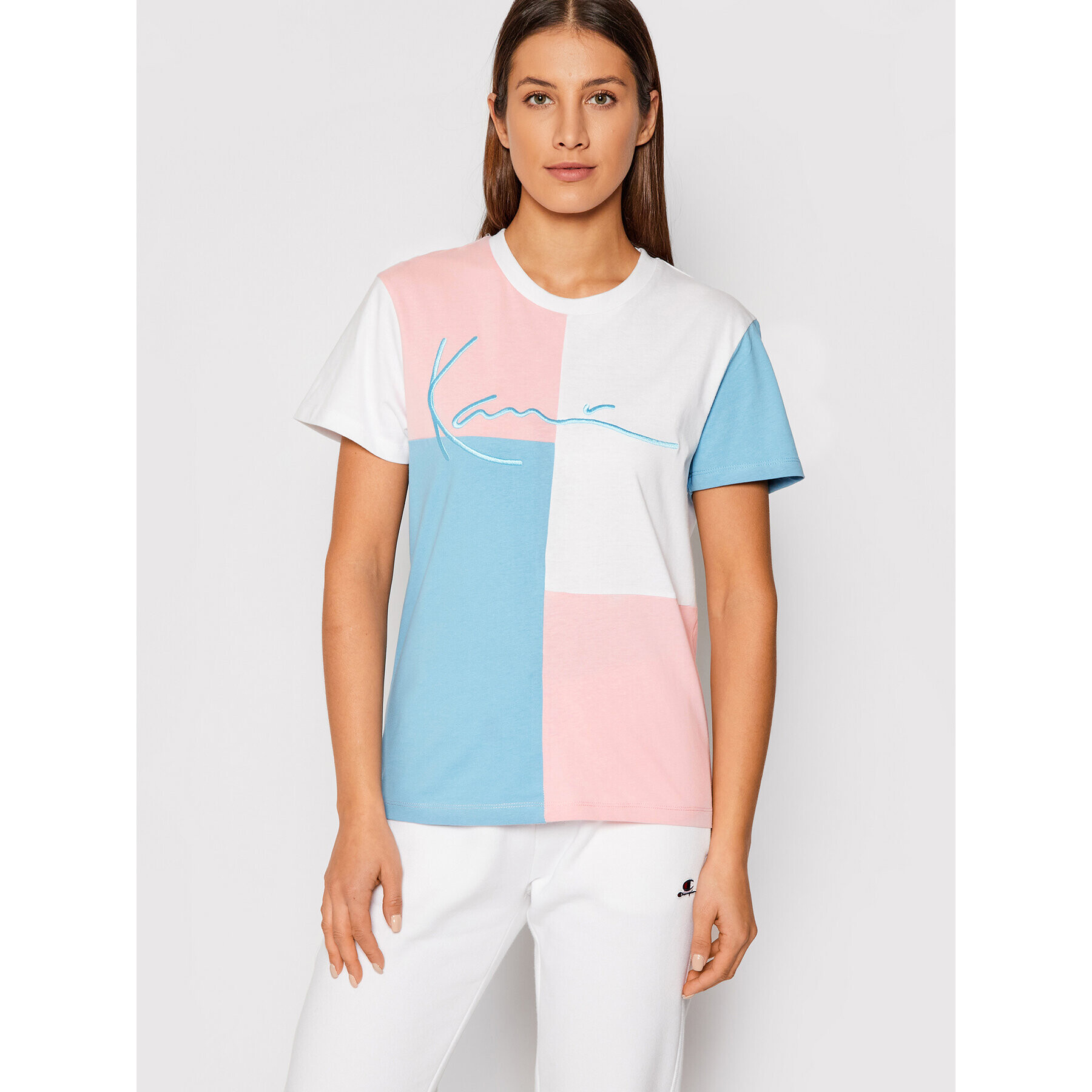 Karl Kani Tricou Signature 6137065 Colorat Regular Fit - Pled.ro