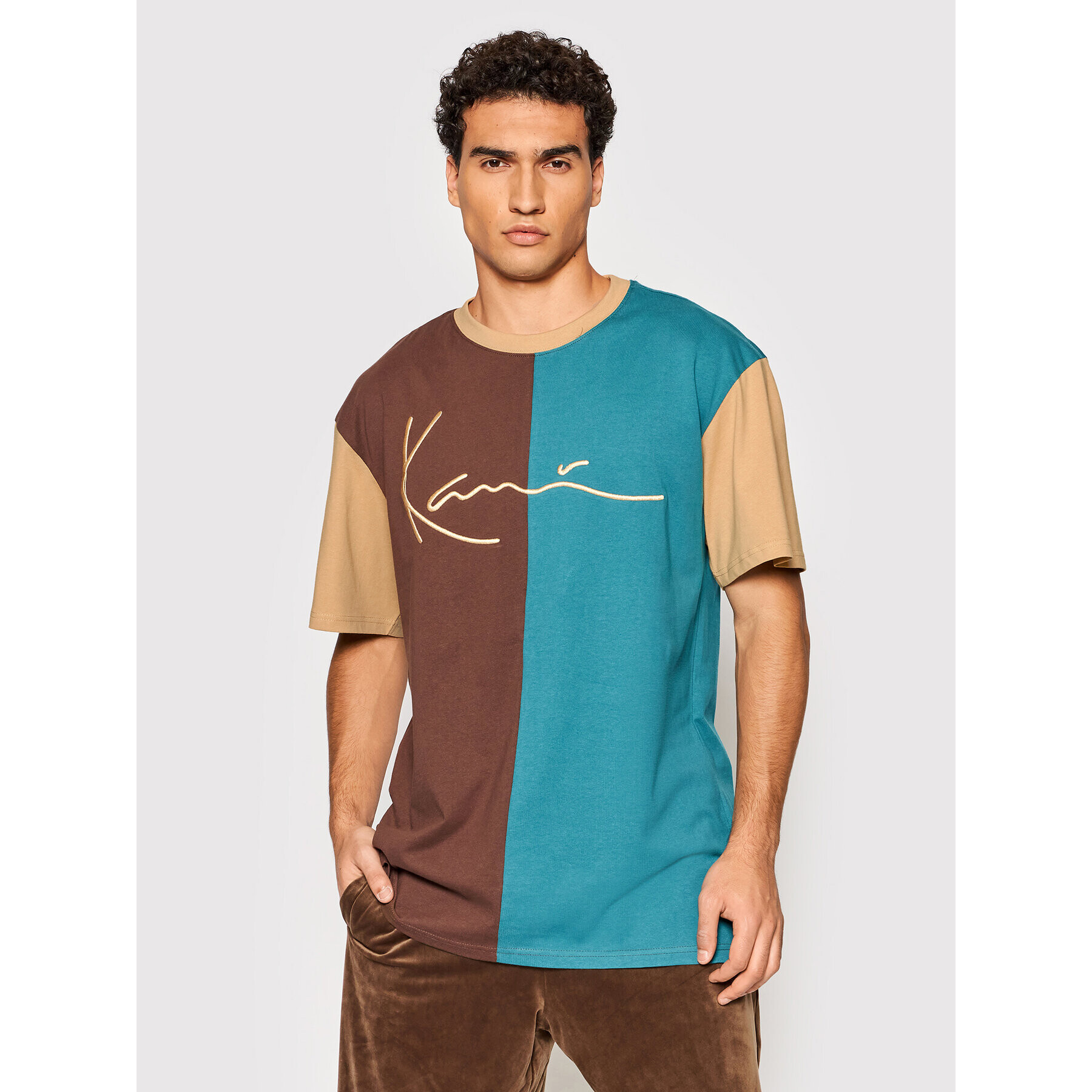 Karl Kani Tricou Signature Block 6030936 Maro Regular Fit - Pled.ro