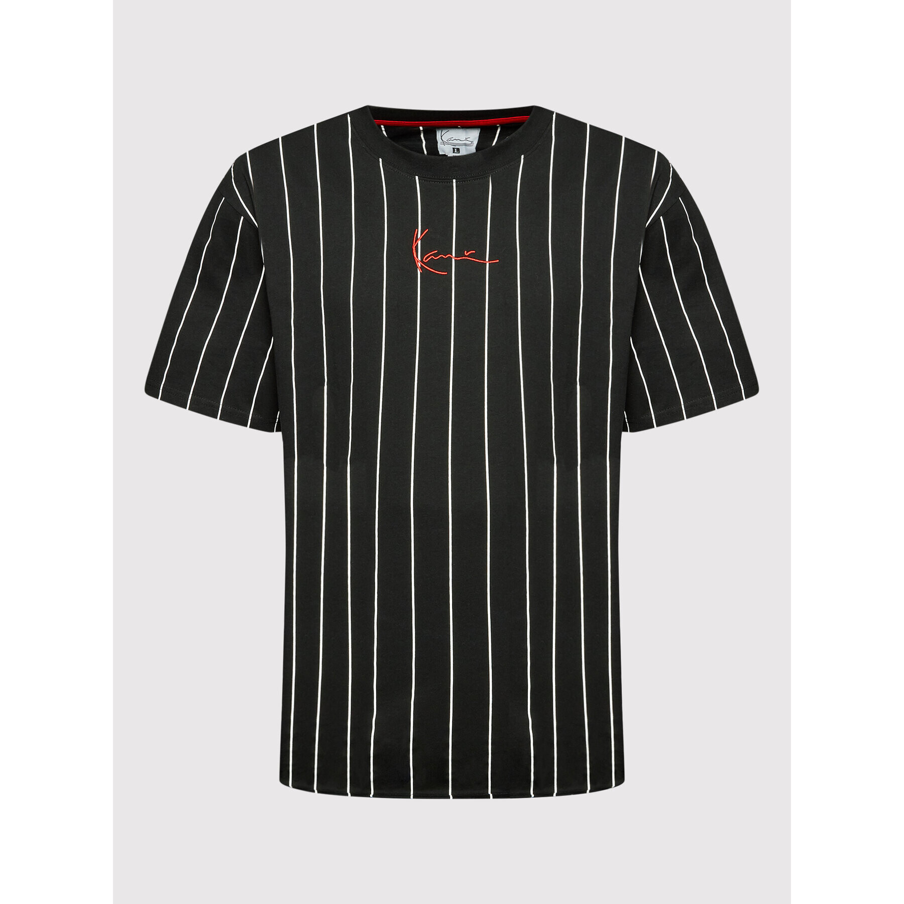 Karl Kani Tricou Signature Pinstripe 6030153 Negru Regular Fit - Pled.ro