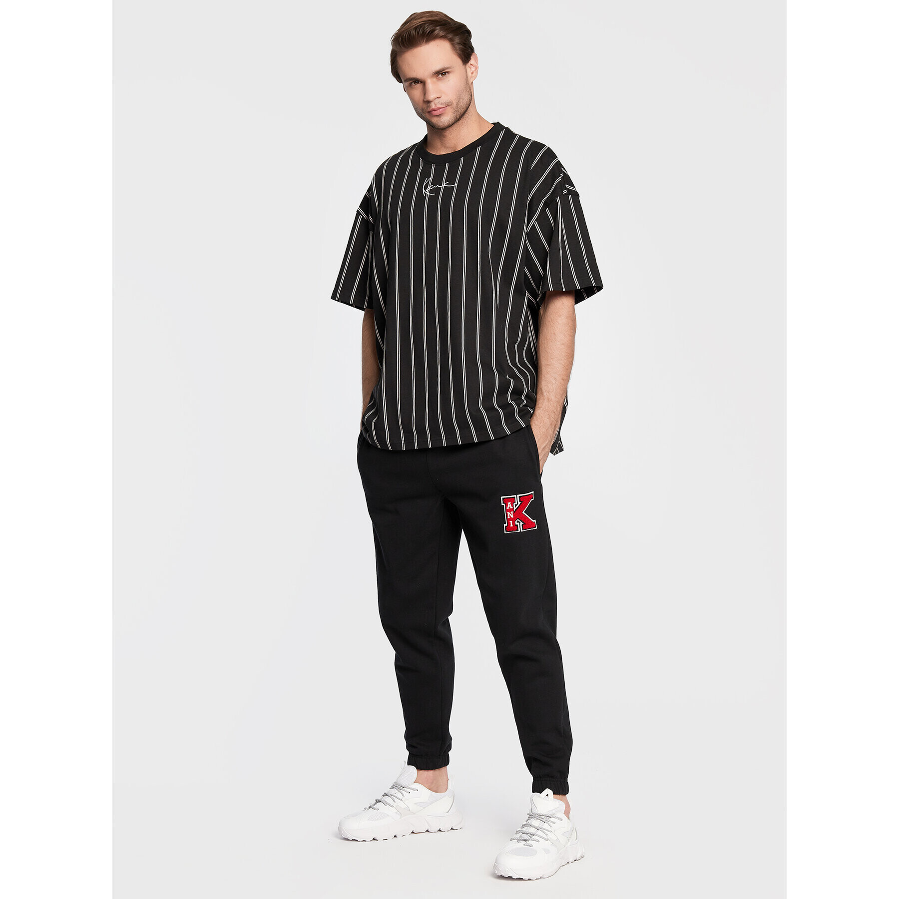 Karl Kani Tricou Small Signature 6037302 Negru Relaxed Fit - Pled.ro