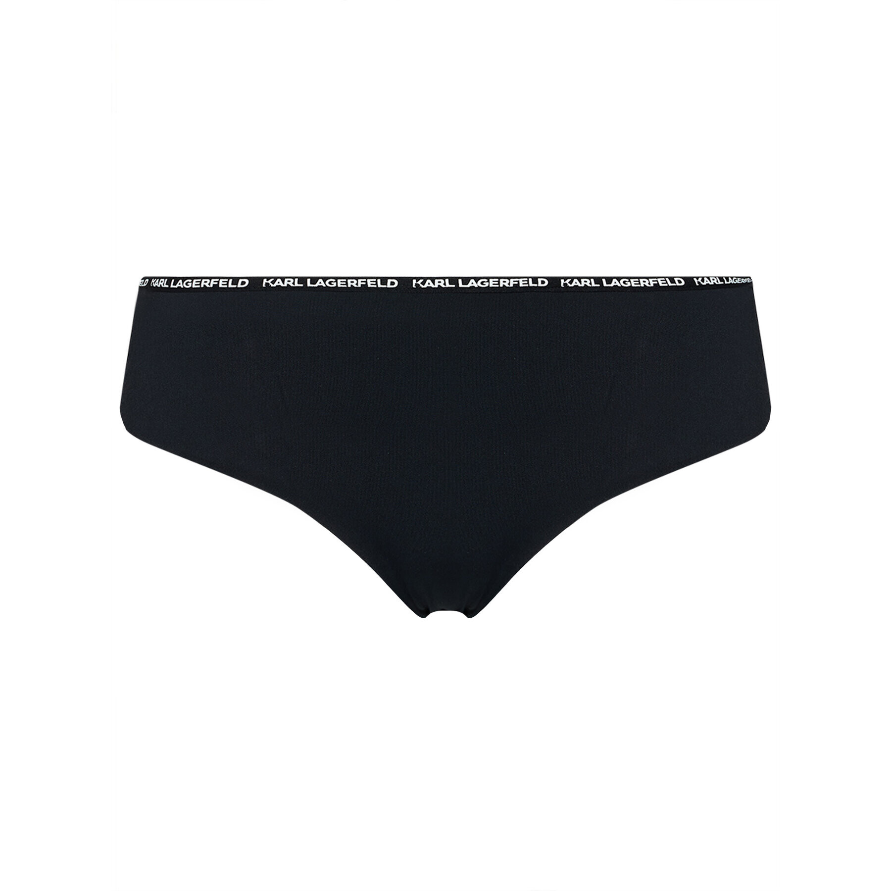 KARL LAGERFELD Bikini partea de jos Branded Tape KL21WBT02 Negru - Pled.ro