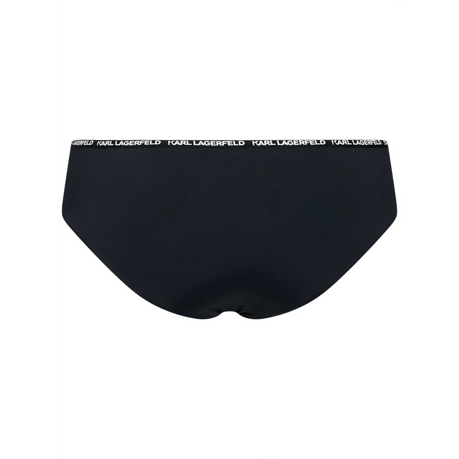 KARL LAGERFELD Bikini partea de jos Branded Tape KL21WBT02 Negru - Pled.ro