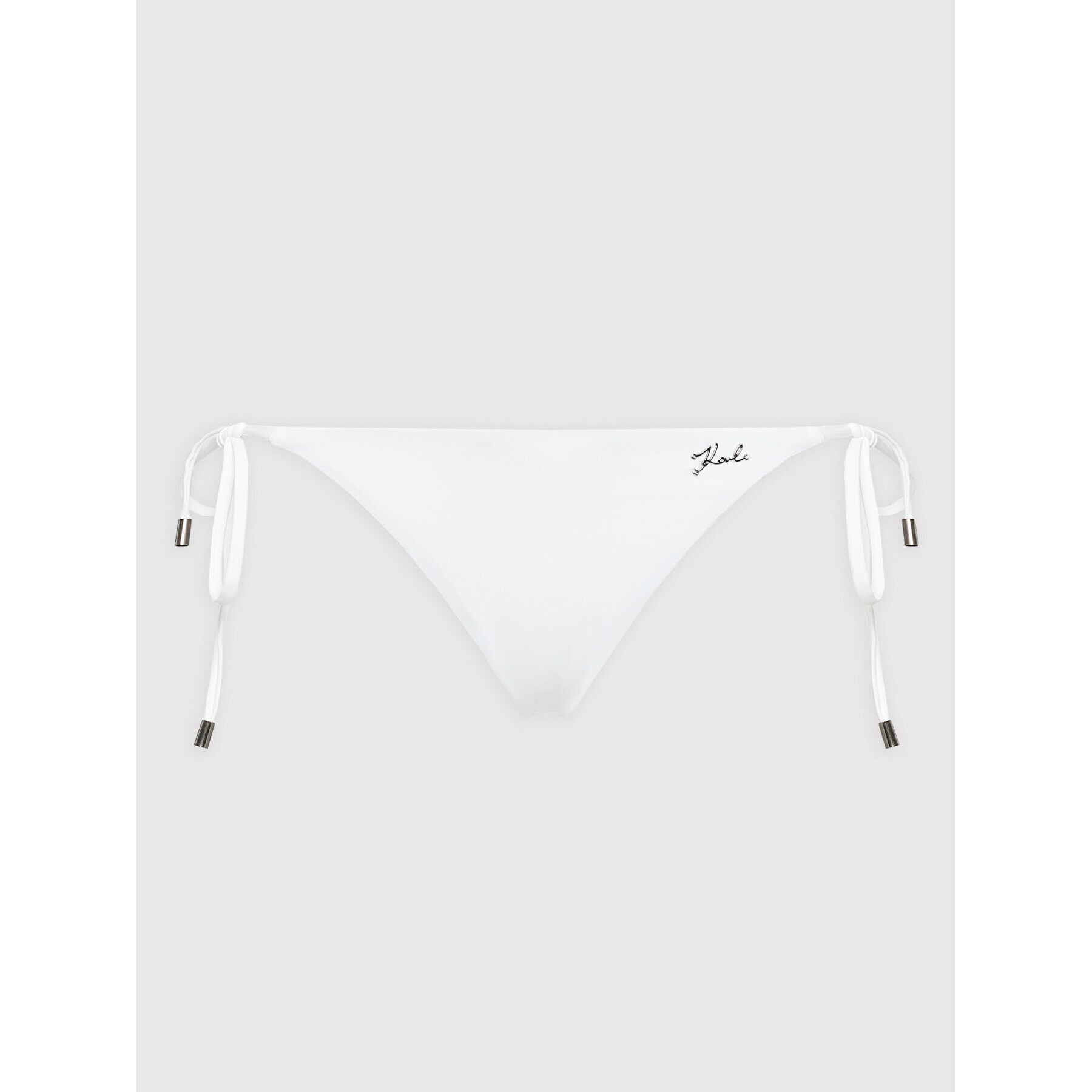 KARL LAGERFELD Bikini partea de jos KL22WBT03 Alb - Pled.ro