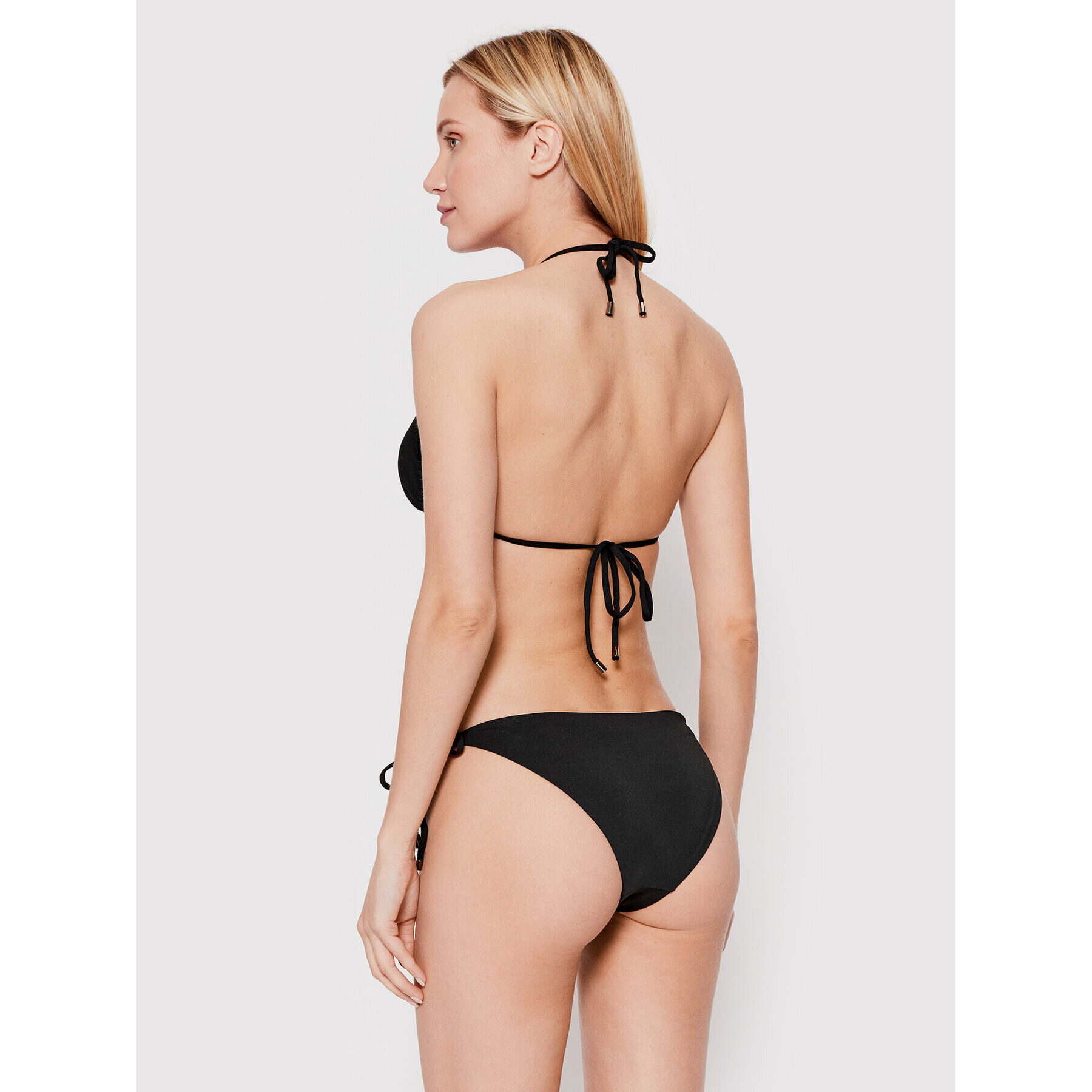 KARL LAGERFELD Bikini partea de jos KL22WBT03 Negru - Pled.ro