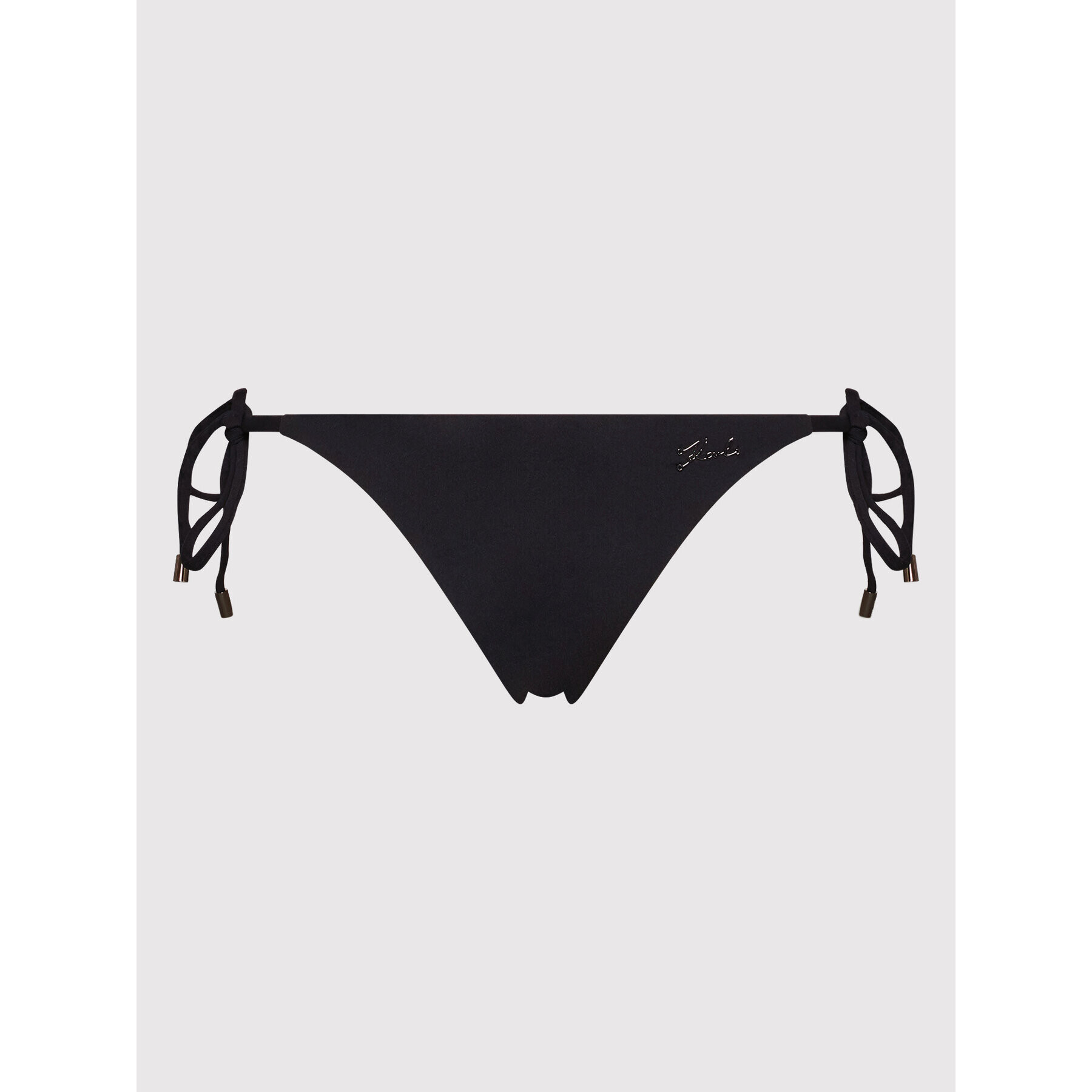 KARL LAGERFELD Bikini partea de jos KL22WBT03 Negru - Pled.ro