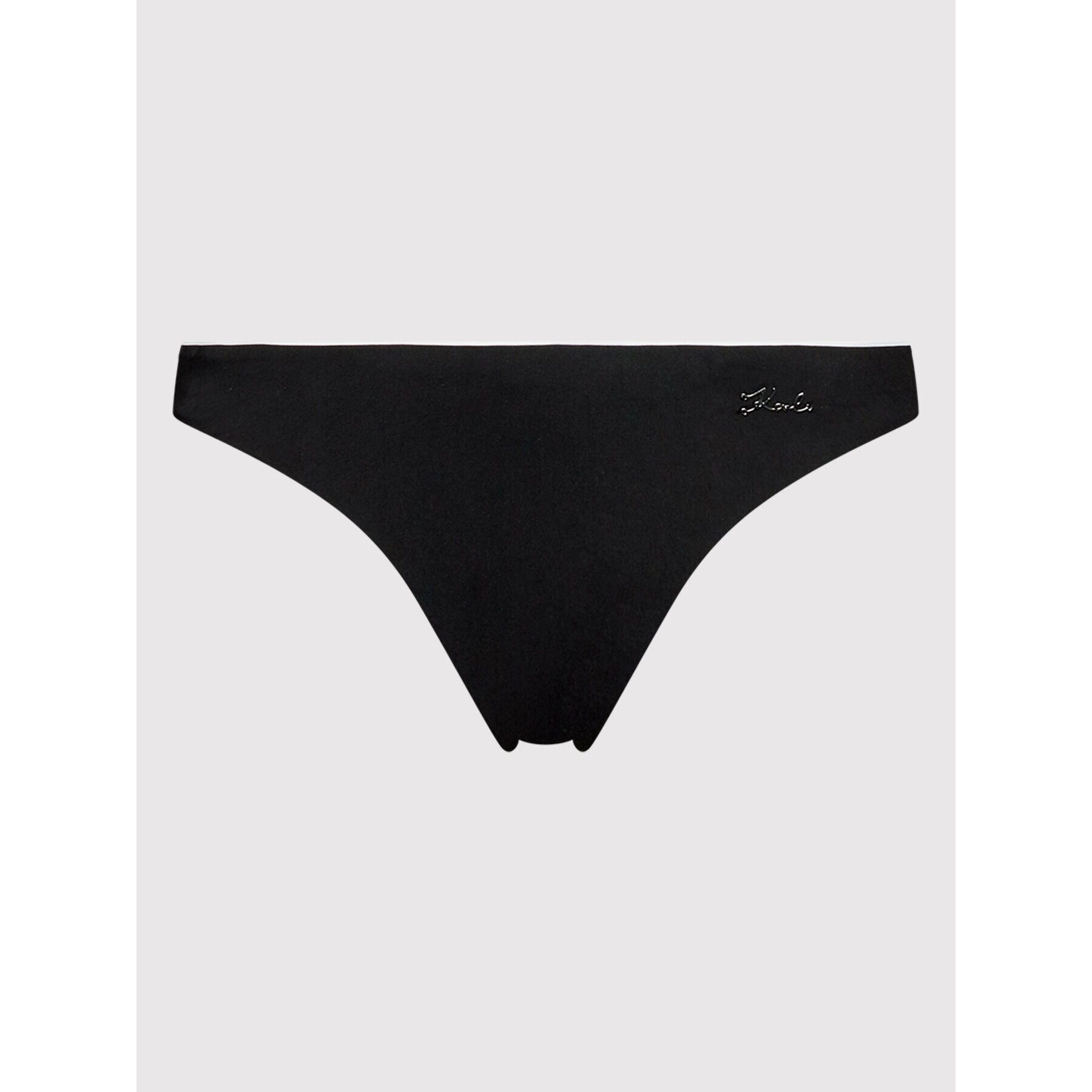 KARL LAGERFELD Bikini partea de jos KL22WBT07 Negru - Pled.ro