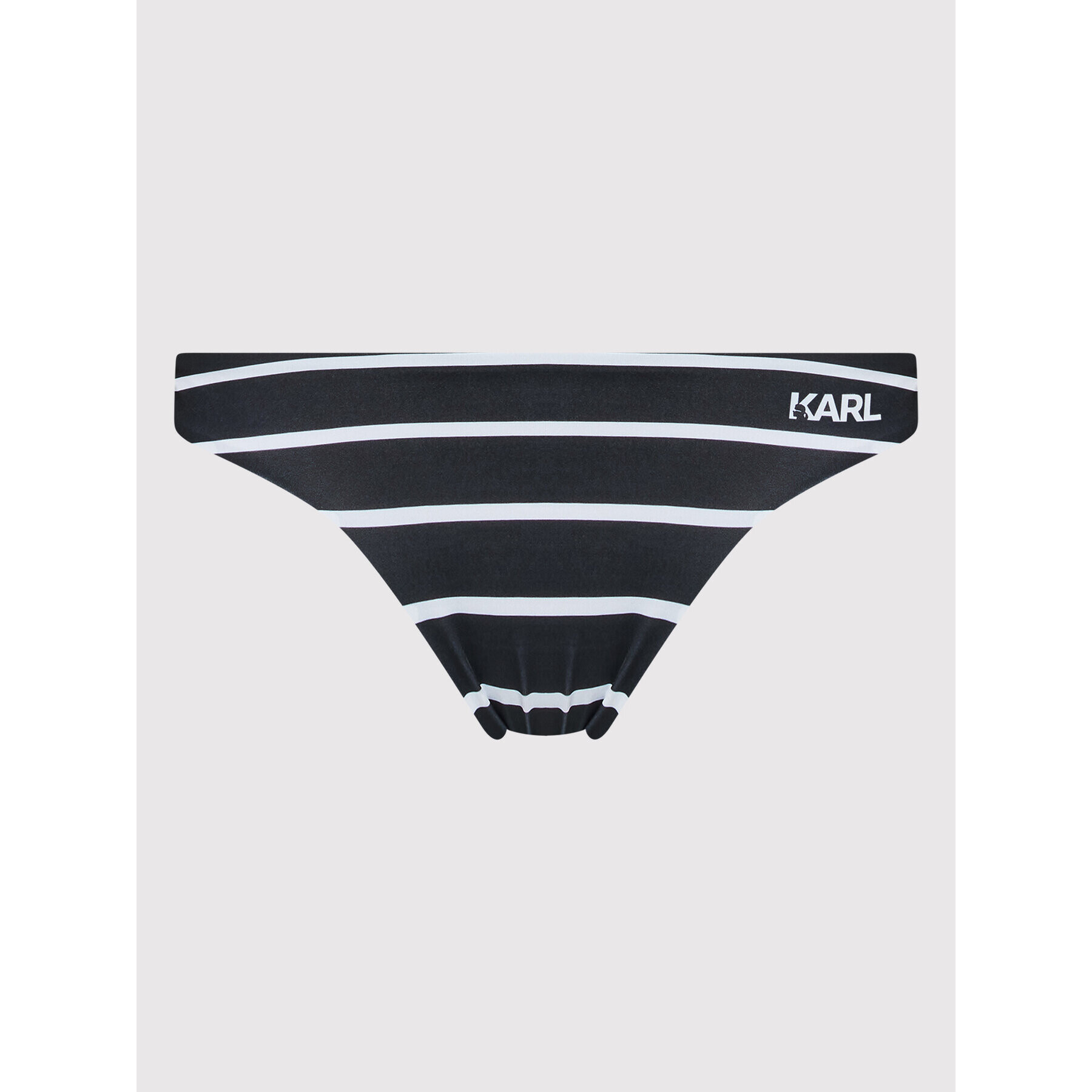 KARL LAGERFELD Bikini partea de jos KL22WBT16 Negru - Pled.ro