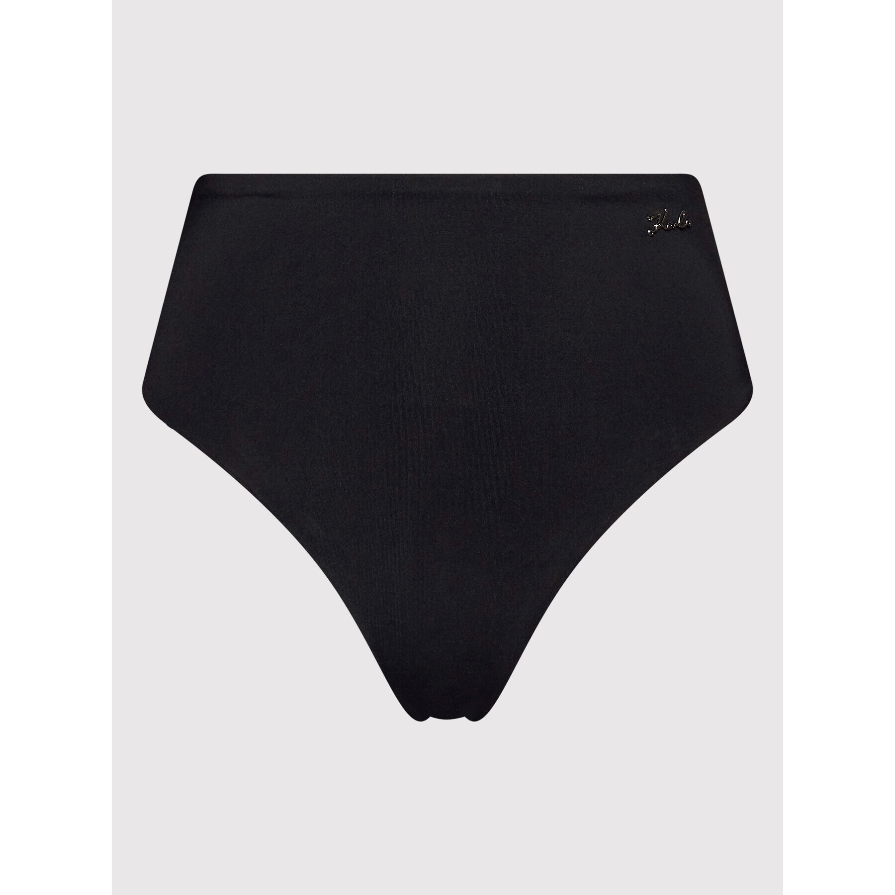 KARL LAGERFELD Bikini partea de jos KL22WBT28 Negru - Pled.ro