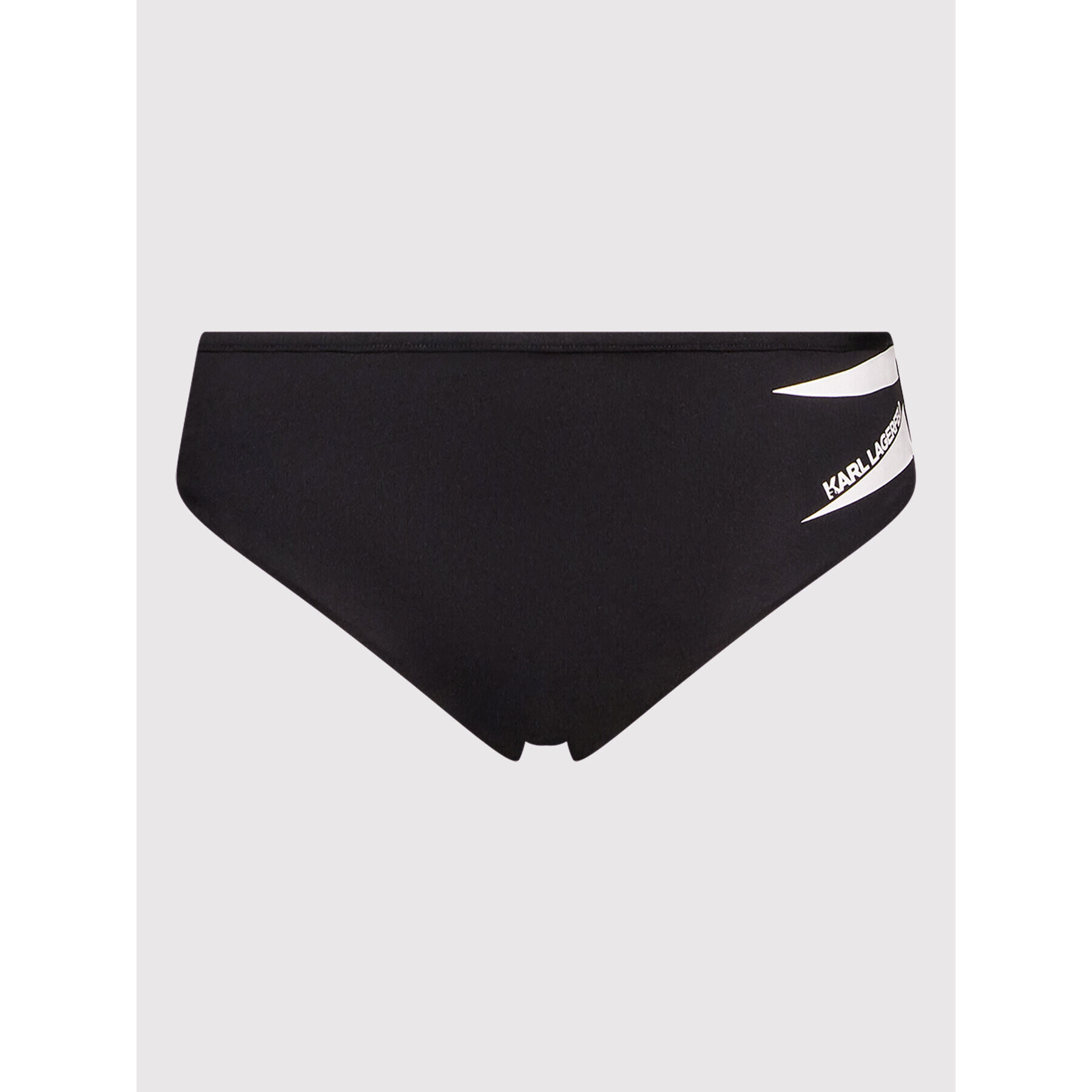 KARL LAGERFELD Bikini partea de jos Tribal KL22WBT12 Negru - Pled.ro