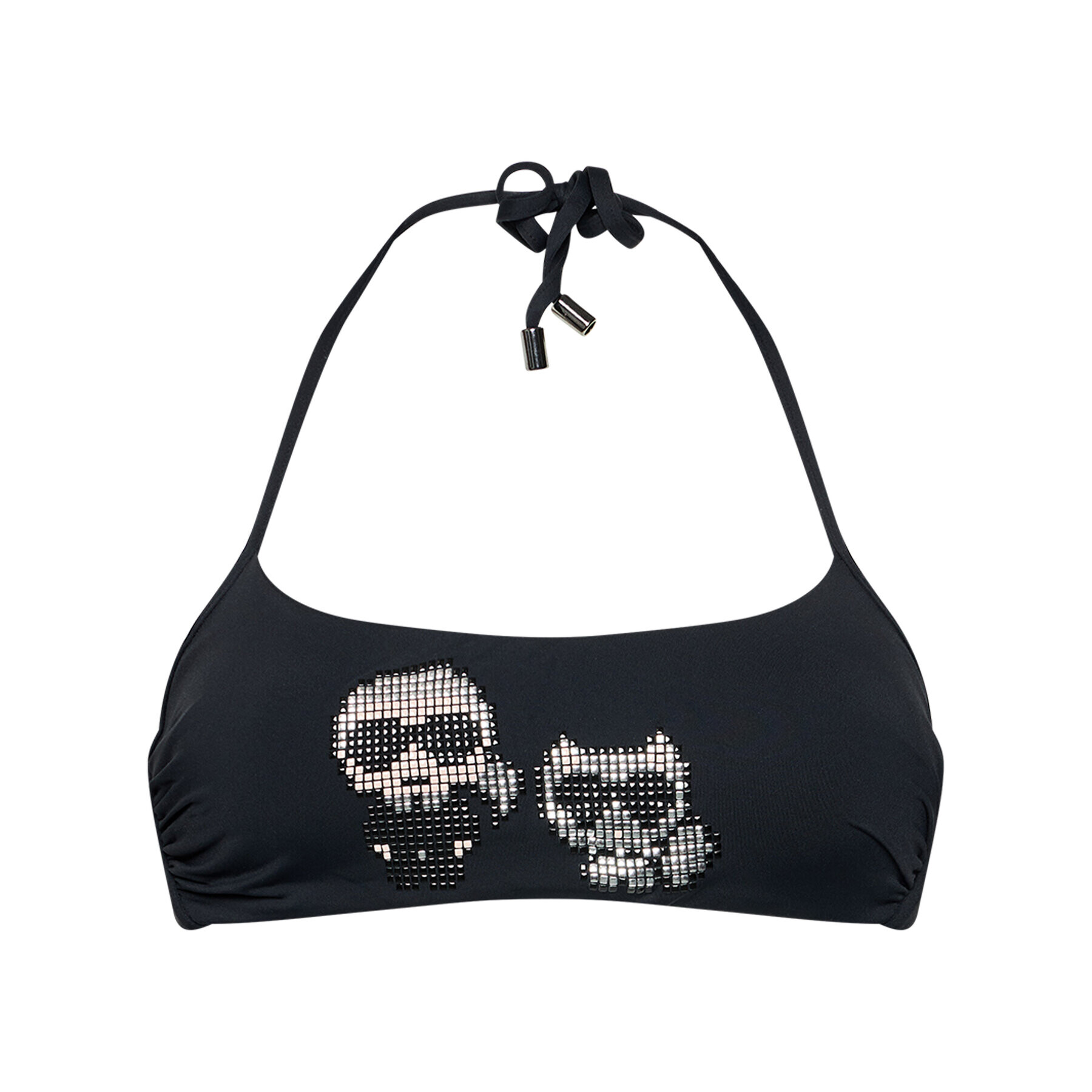 KARL LAGERFELD Bikini partea de sus Karl&Chaupette KL21WTP10 Negru - Pled.ro