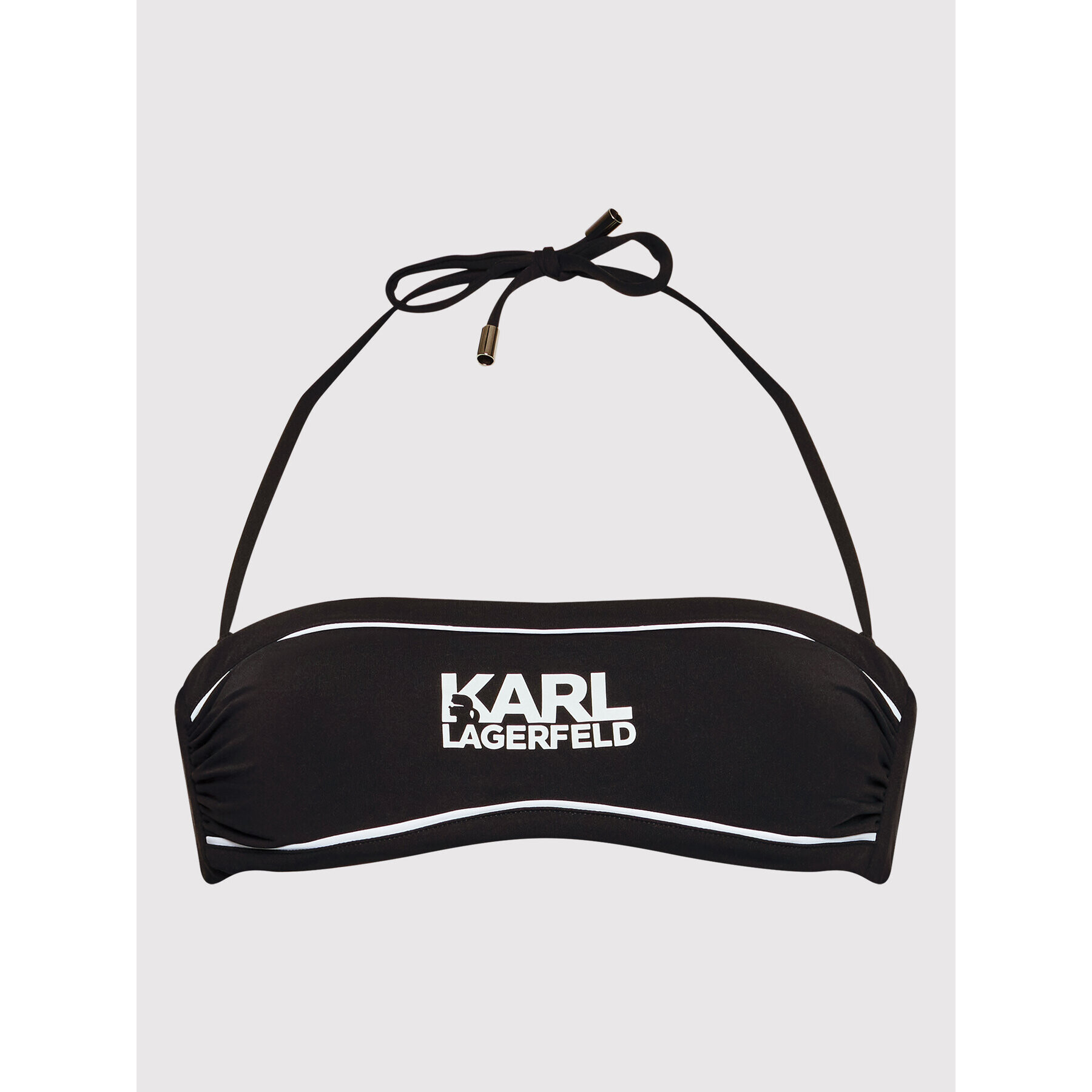 KARL LAGERFELD Bikini partea de sus KL22WTP07 Negru - Pled.ro