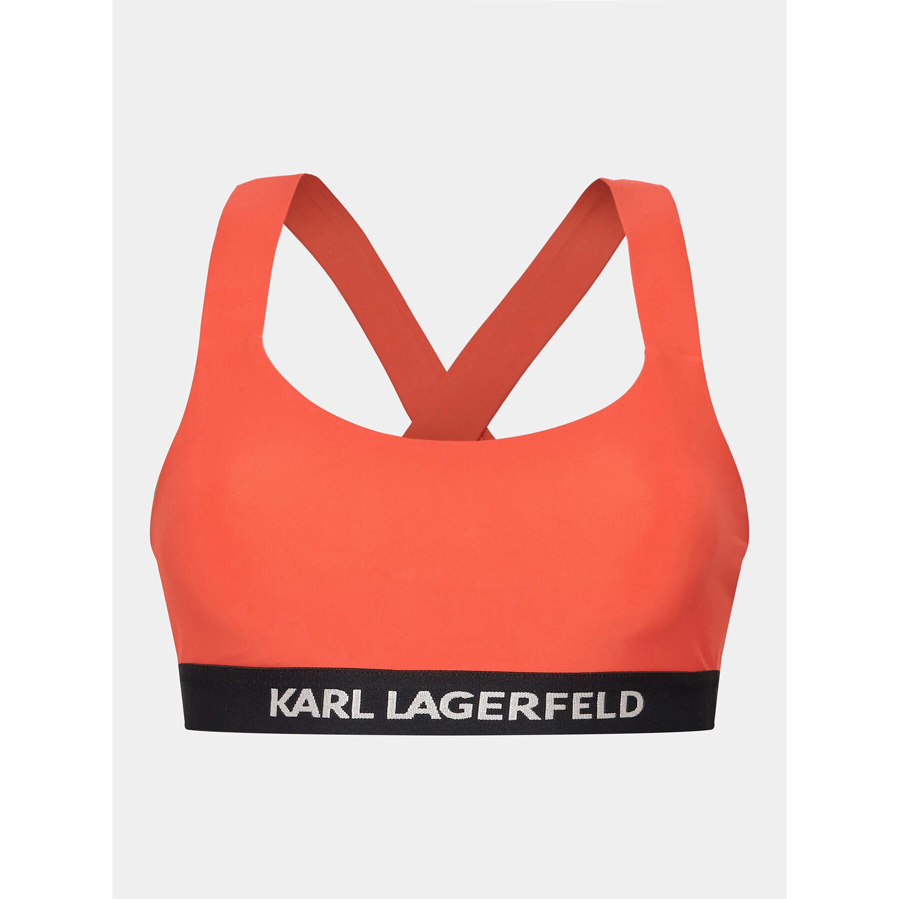 KARL LAGERFELD Bikini partea de sus Logo 230W2213 Portocaliu - Pled.ro