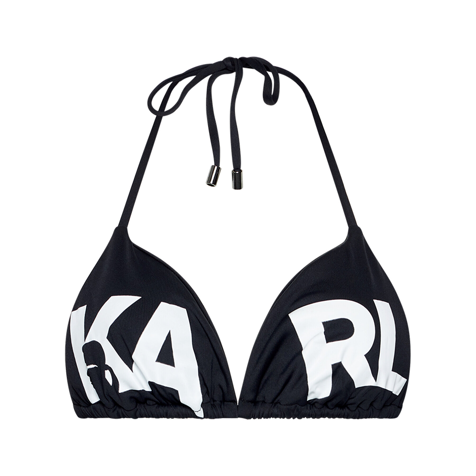 KARL LAGERFELD Bikini partea de sus Printed Logo KL21WTP05 Negru - Pled.ro