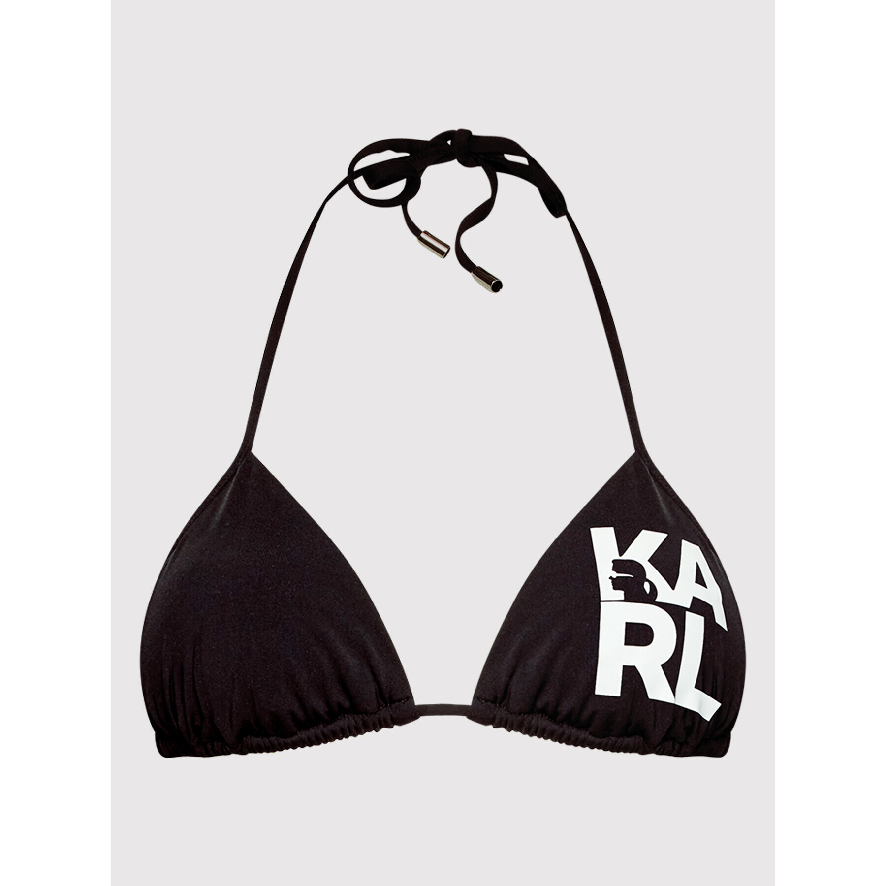 KARL LAGERFELD Bikini partea de sus Printed Logo KL22WTP01 Negru - Pled.ro