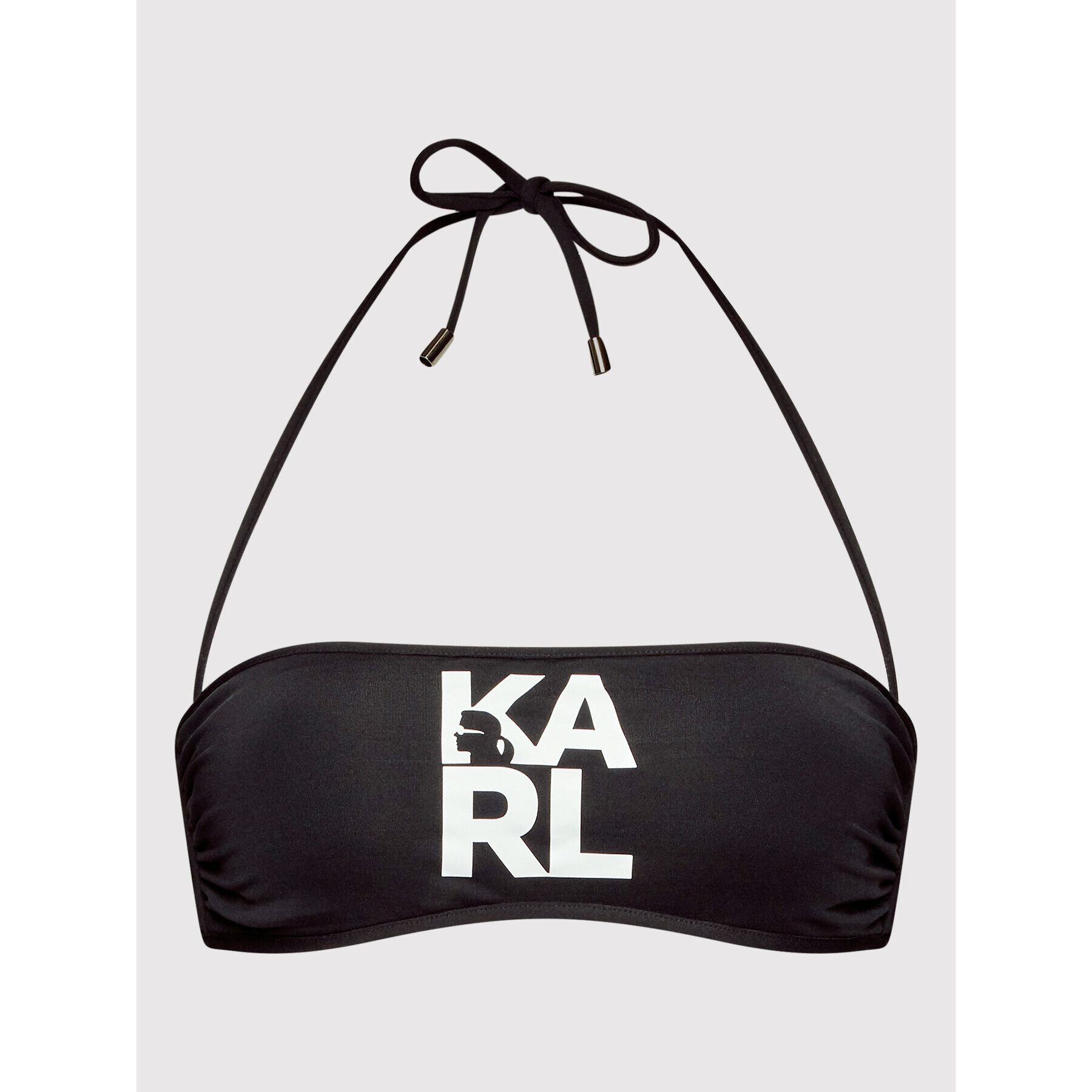 KARL LAGERFELD Bikini partea de sus Printed Logo KL22WTP02 Negru - Pled.ro