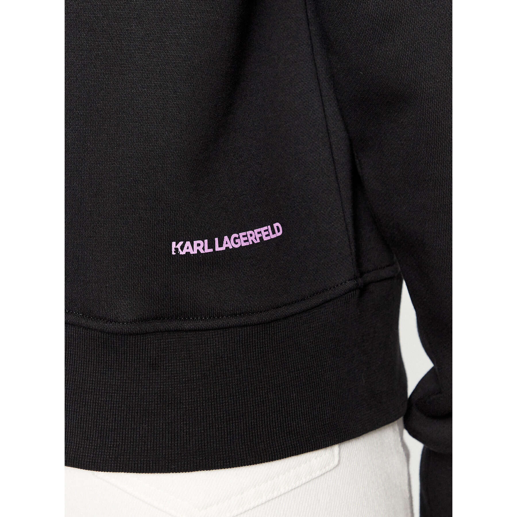 KARL LAGERFELD Bluză 236W1831 Negru Regular Fit - Pled.ro