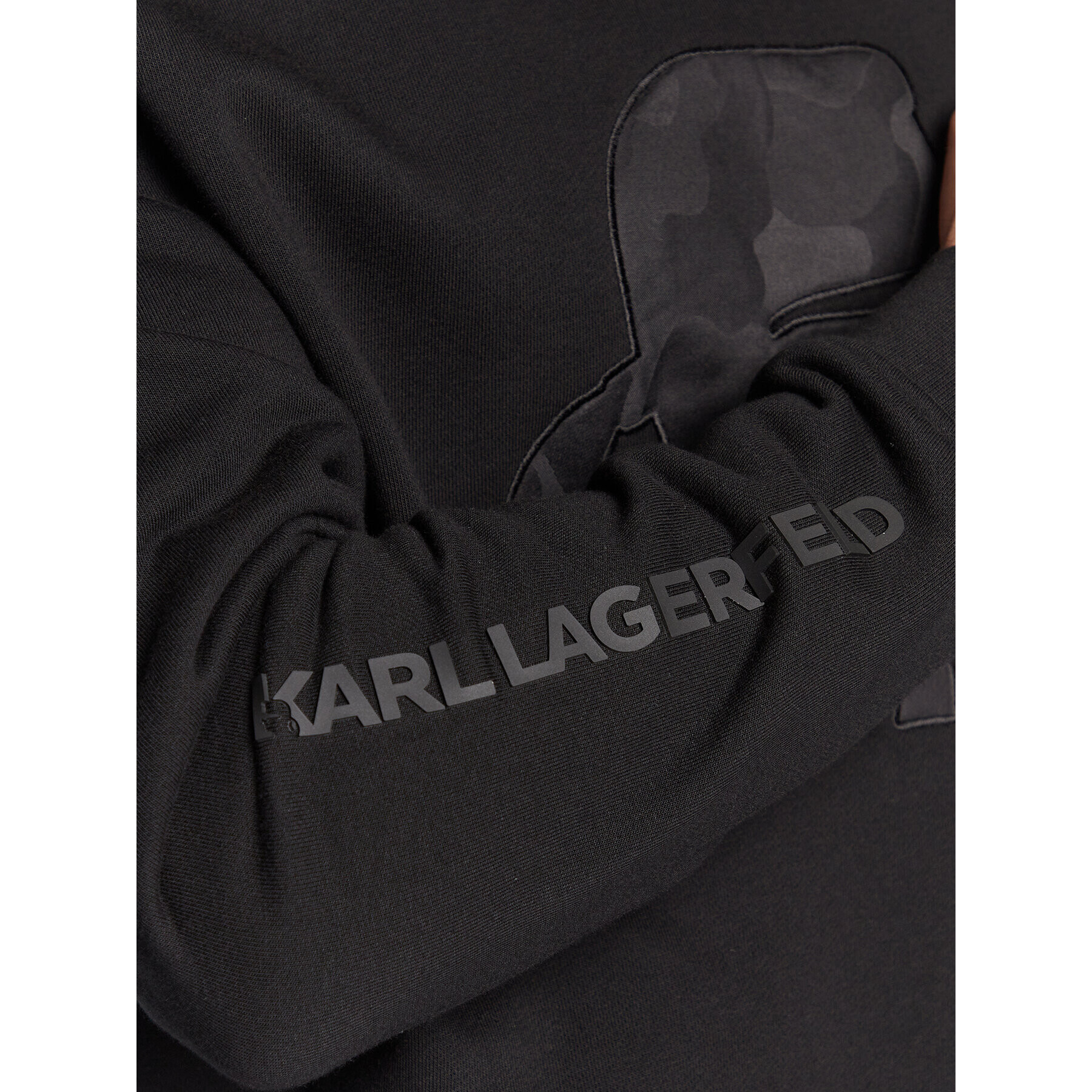 KARL LAGERFELD Bluză 705002 524910 Negru Regular Fit - Pled.ro