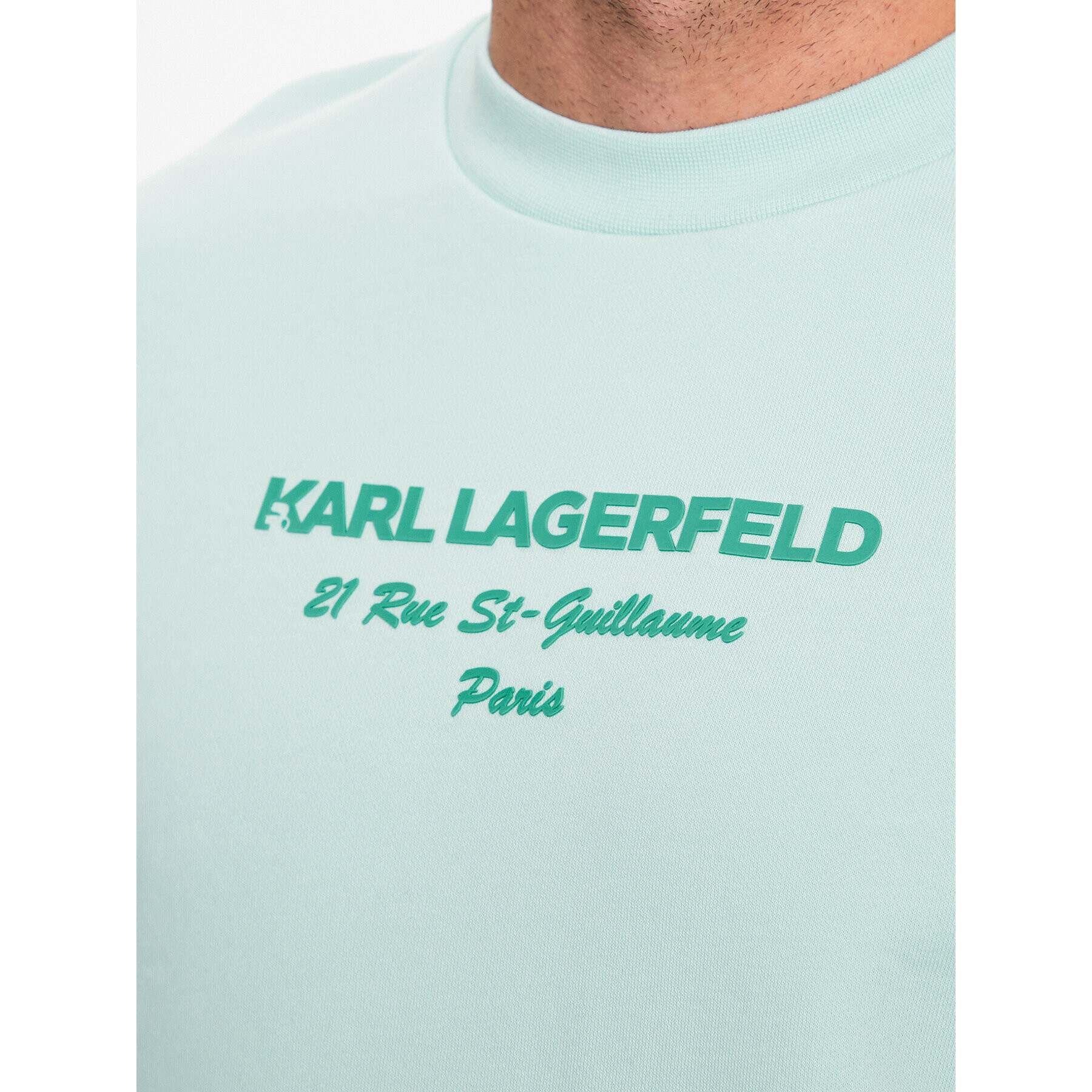 KARL LAGERFELD Bluză 705005 532900 Verde Regular Fit - Pled.ro