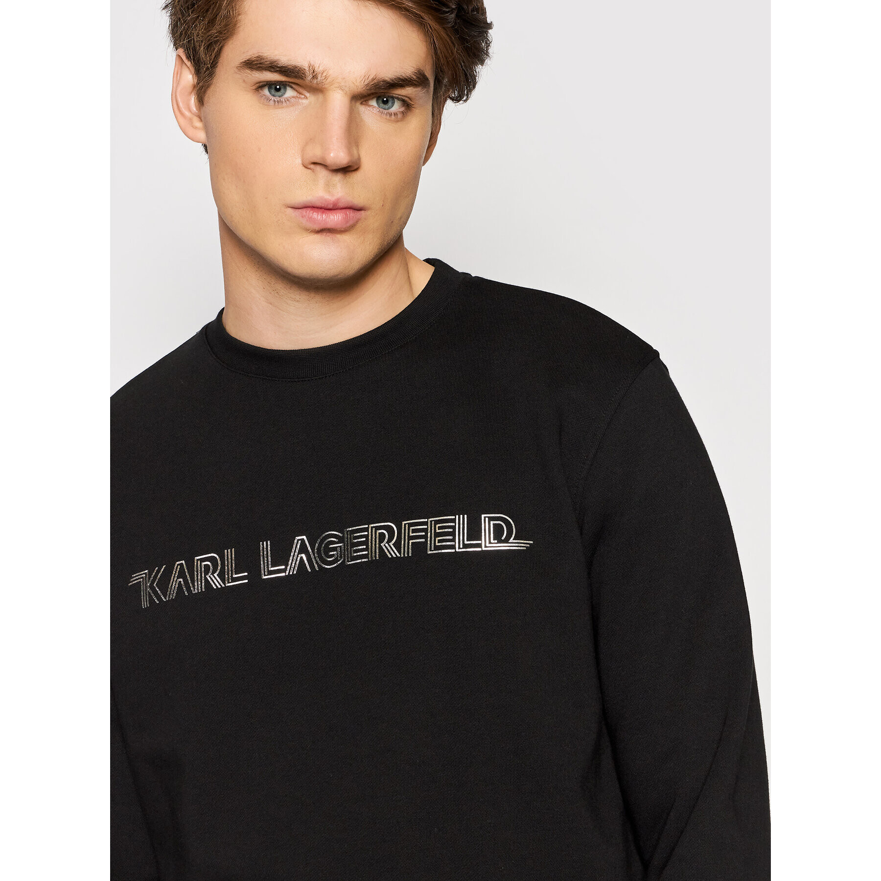 KARL LAGERFELD Bluză 705016 512910 Negru Regular Fit - Pled.ro