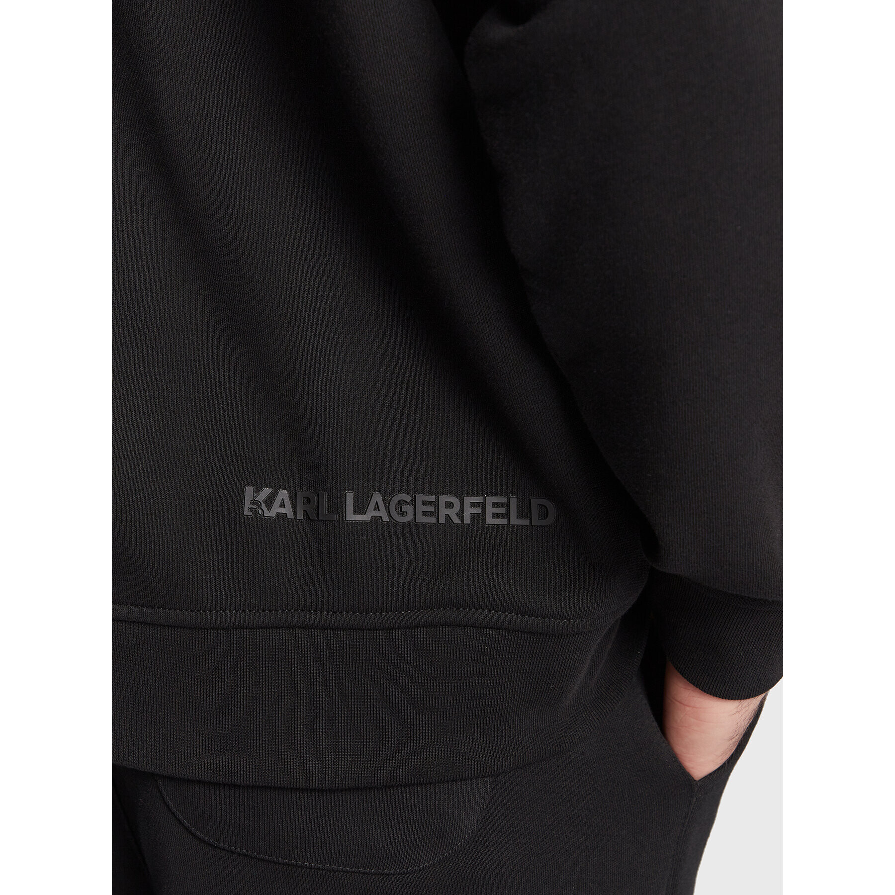 KARL LAGERFELD Bluză 705026 524910 Negru Regular Fit - Pled.ro