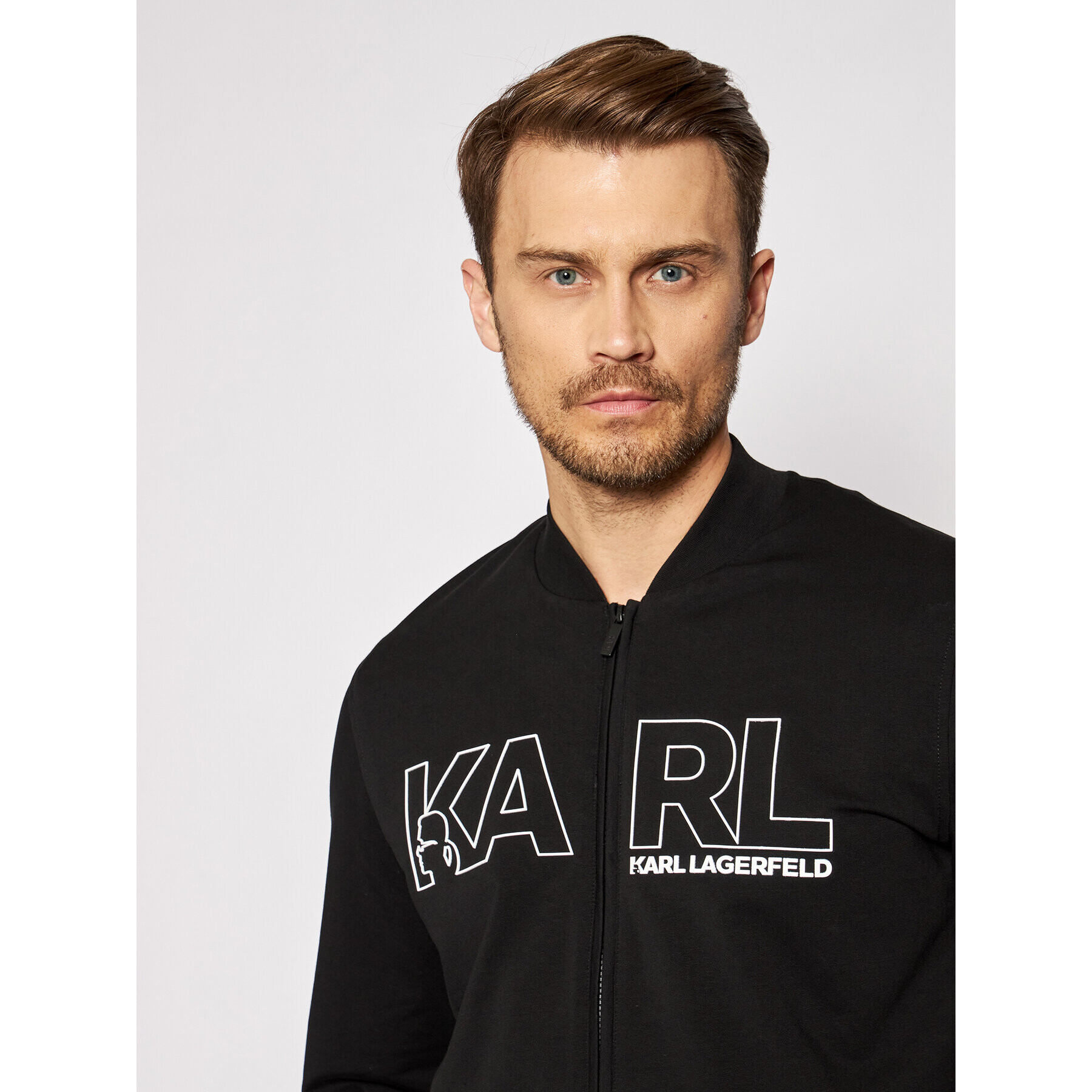 KARL LAGERFELD Bluză 705034 511902 Negru Regular Fit - Pled.ro